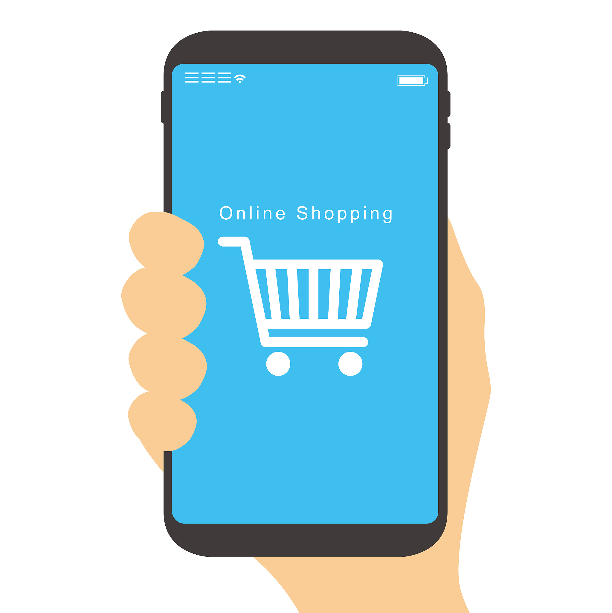 payment with smartphone icon illustration