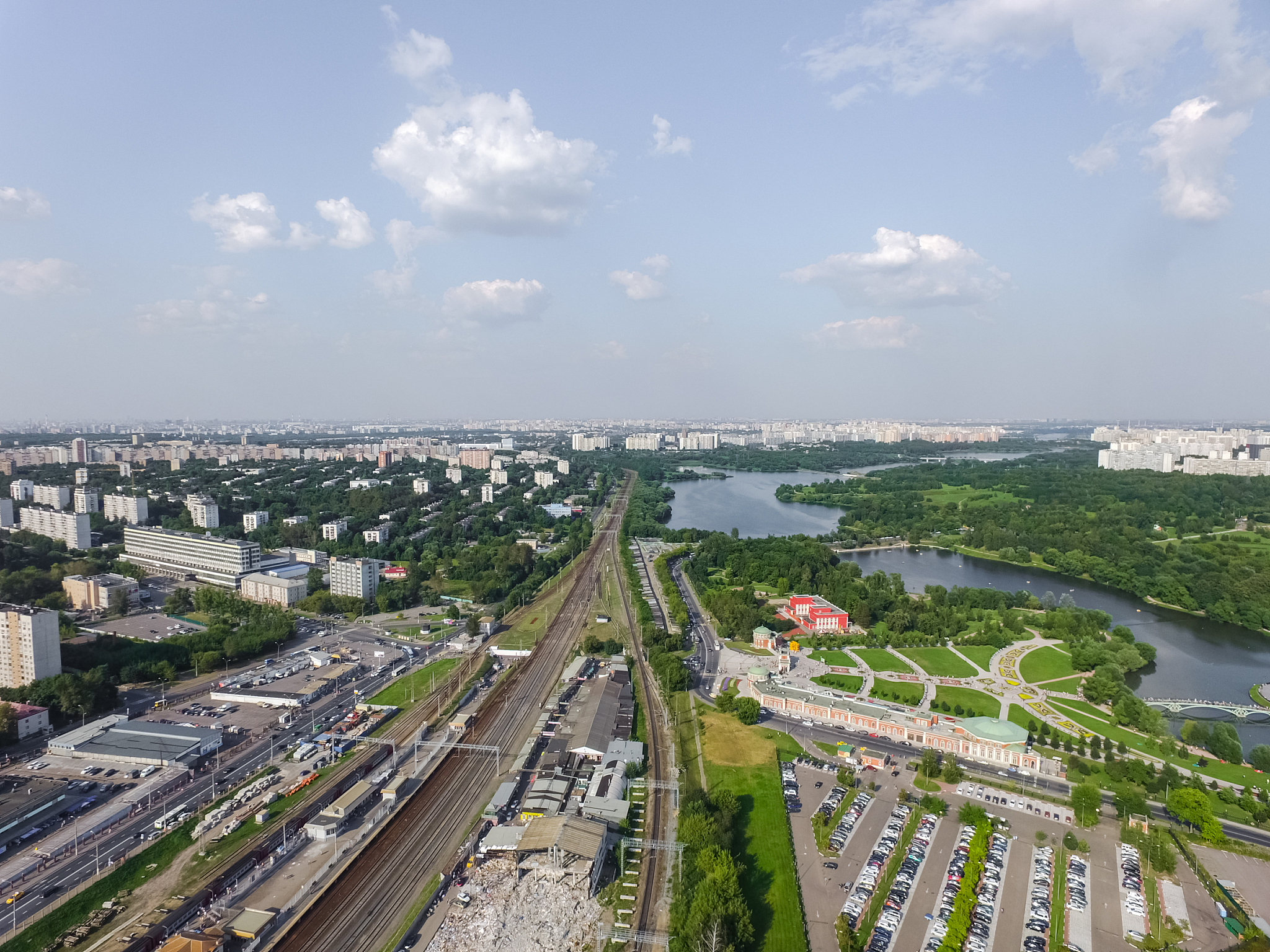 cityscape view from above