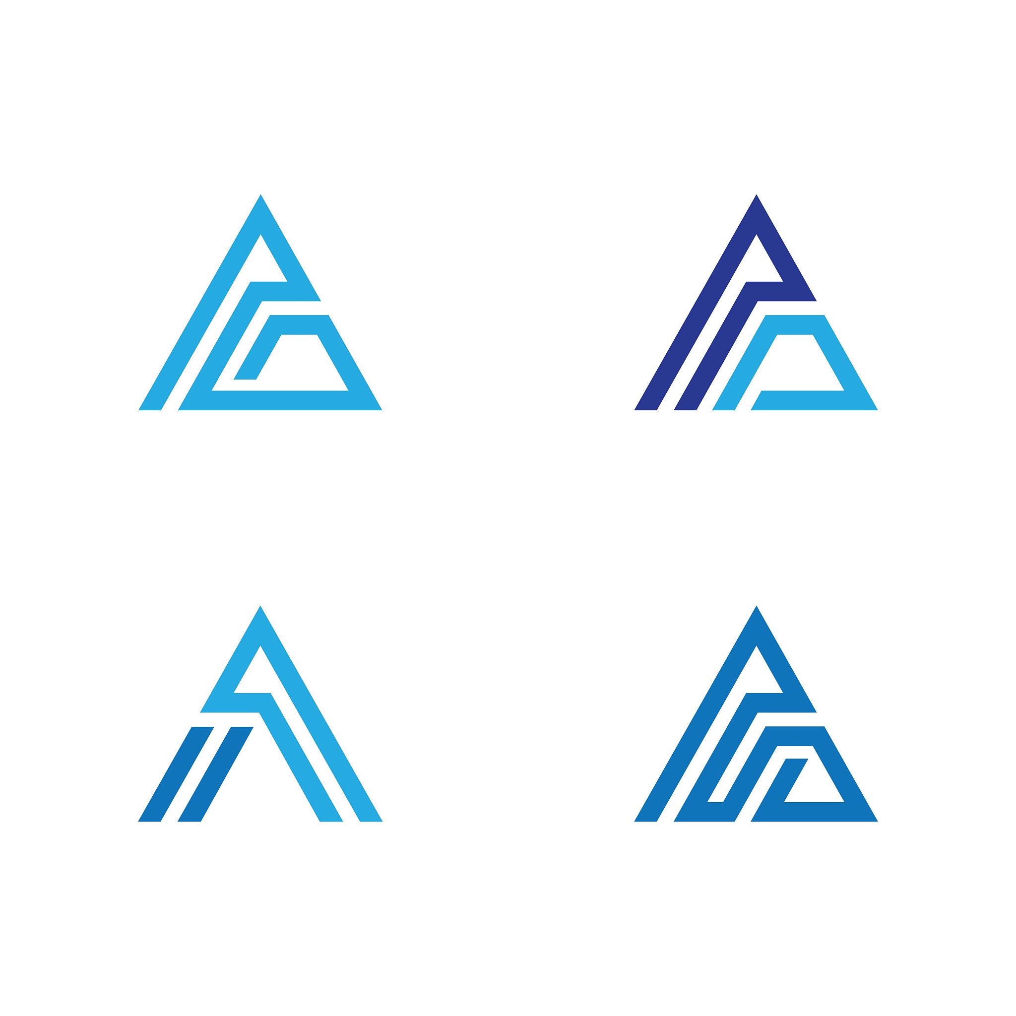 letter a symbol illustration design