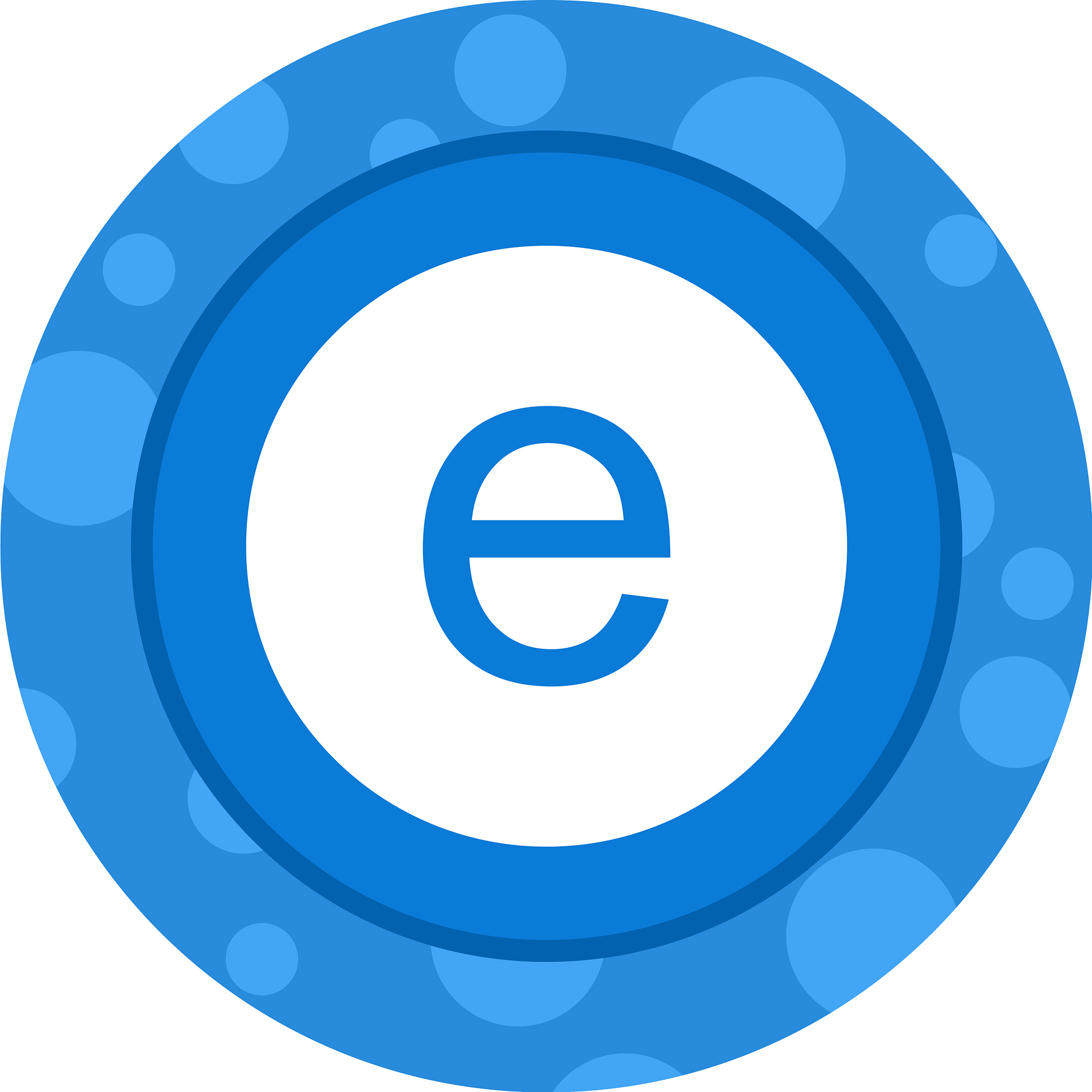 beautiful edge glyph icon