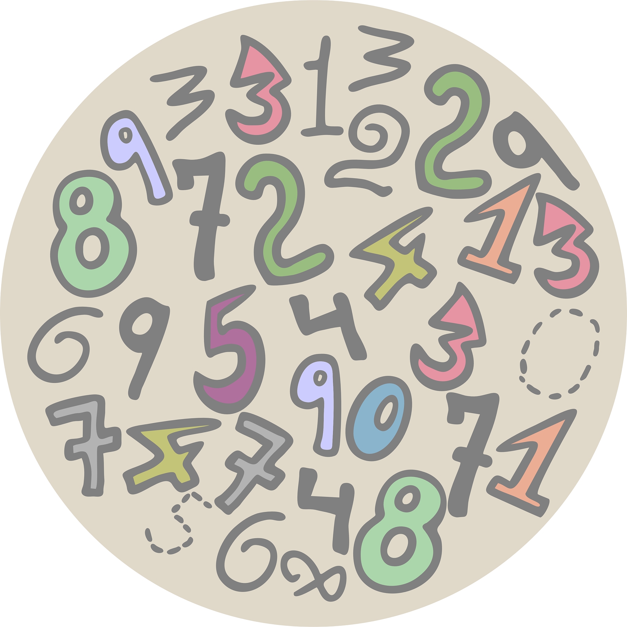 numbers art