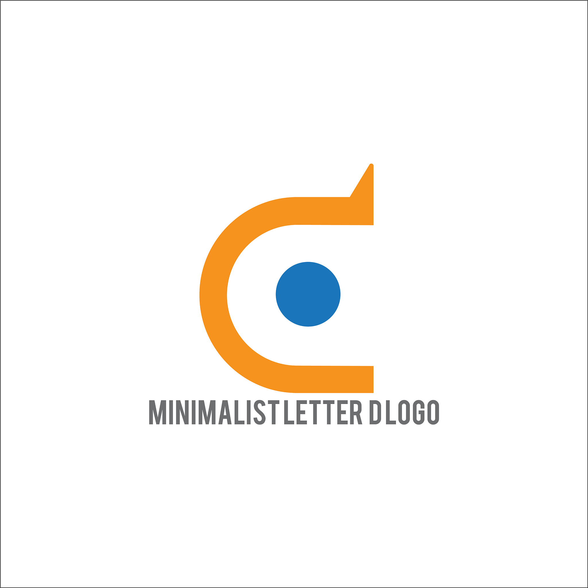 d letter logo design