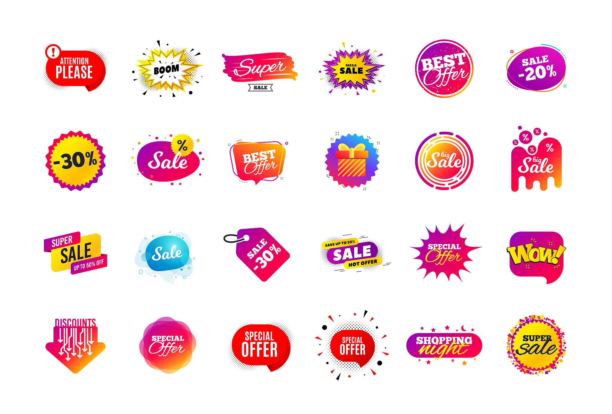 sale banner badge. special offer discount tags. coupon shape tem
