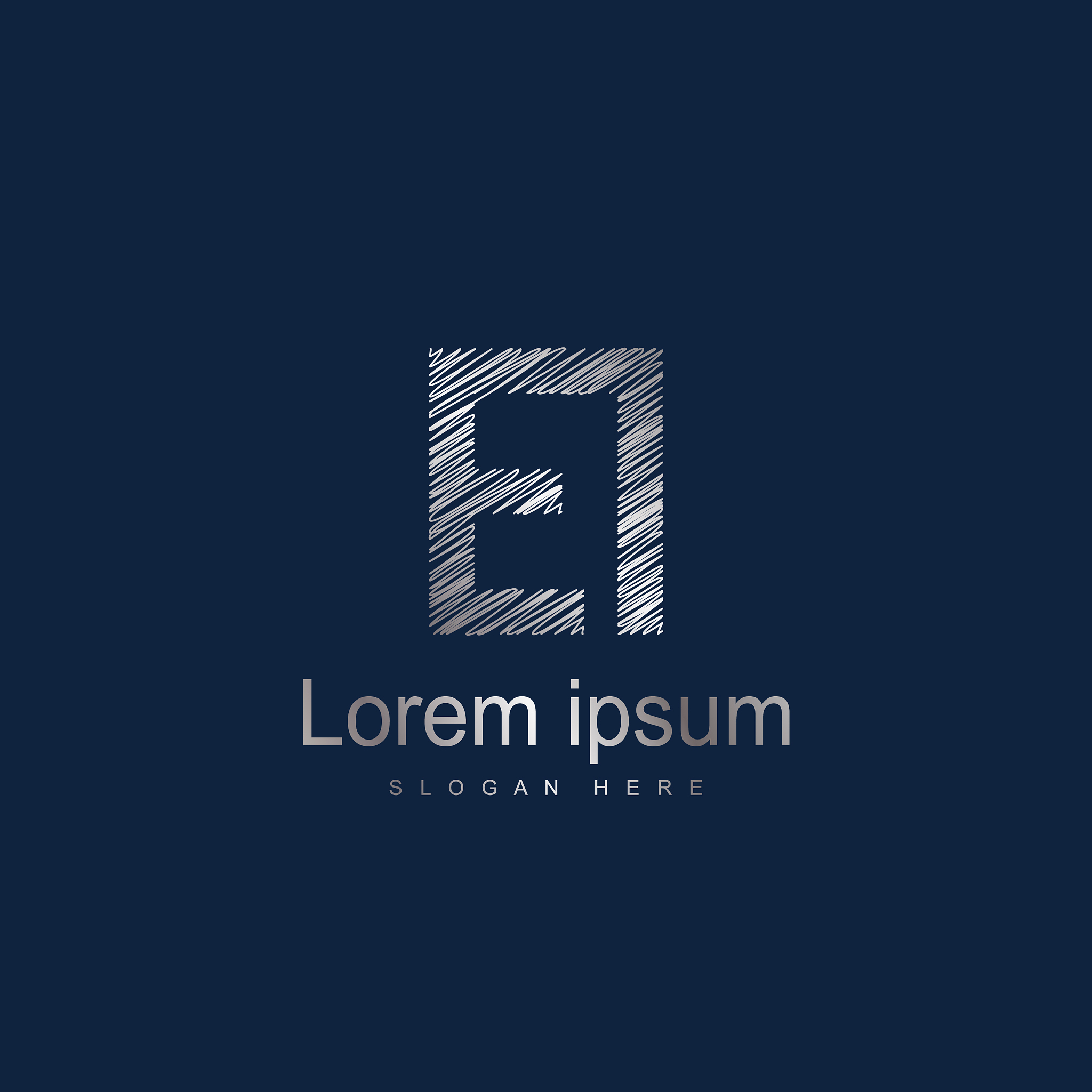 initial letter ei logo template design
