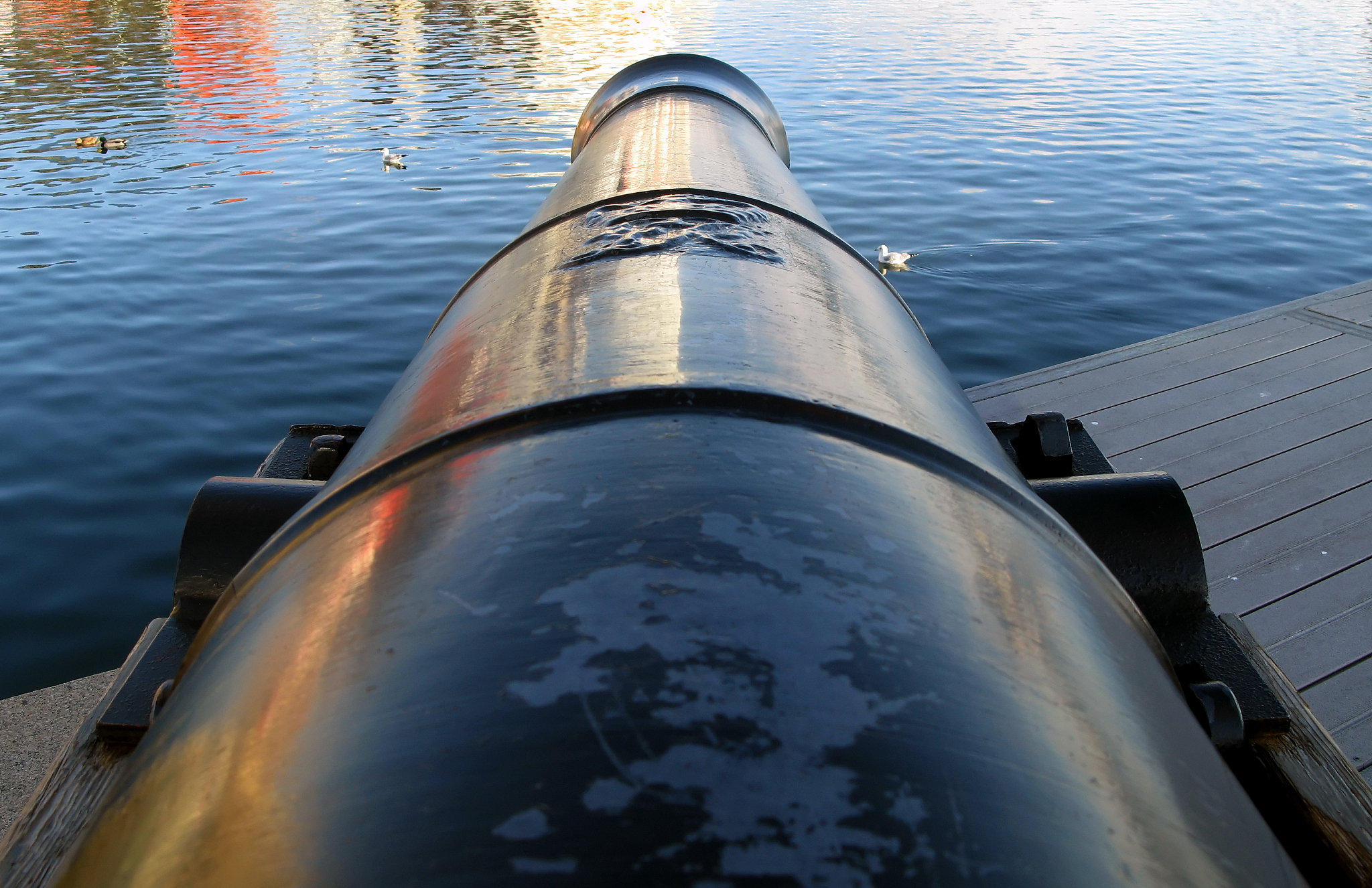cannon over troubled harbors