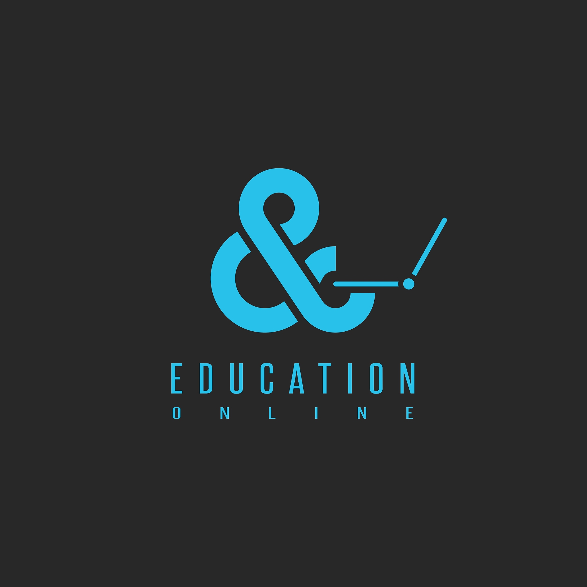 online education logo concept university learning