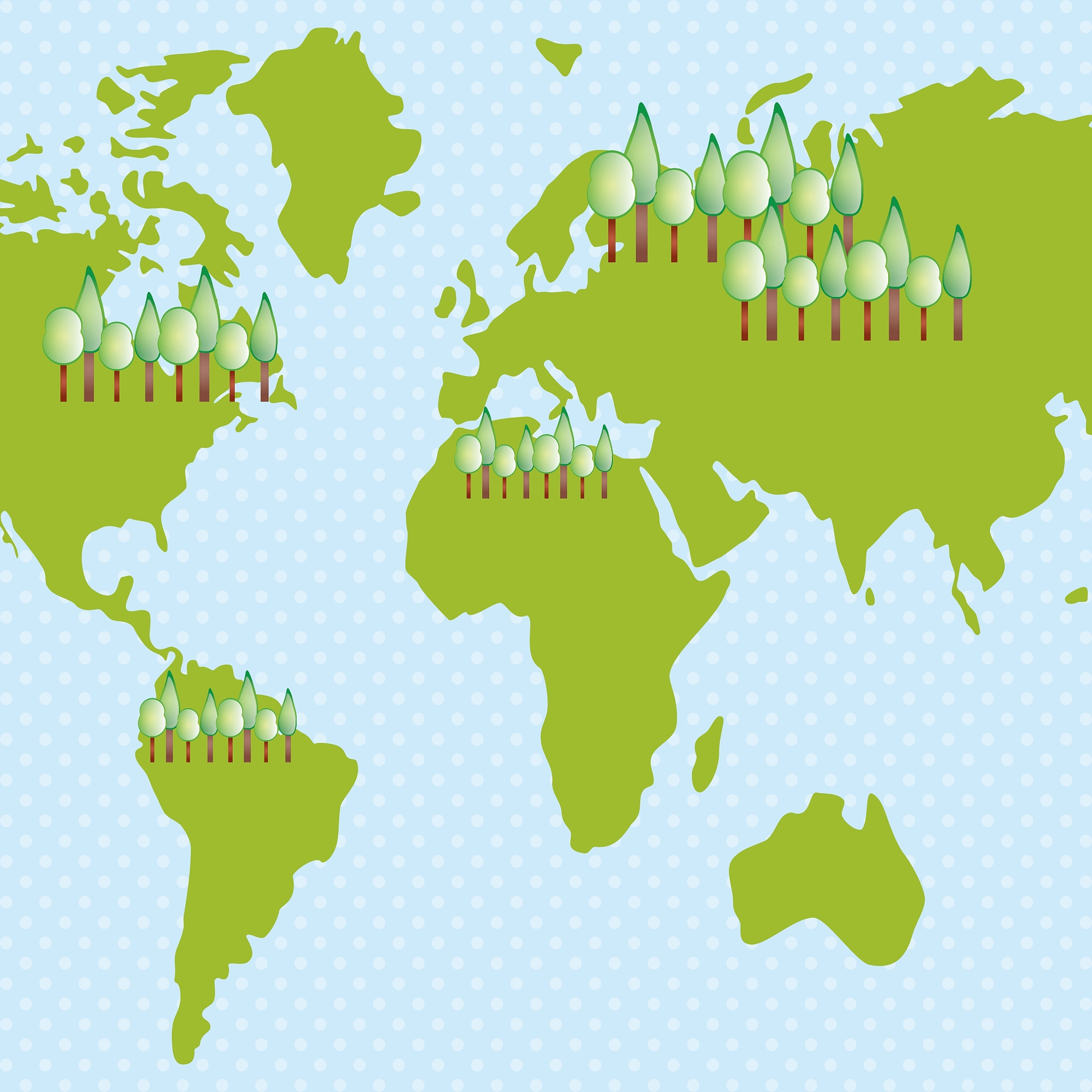 earth planet and nature icons
