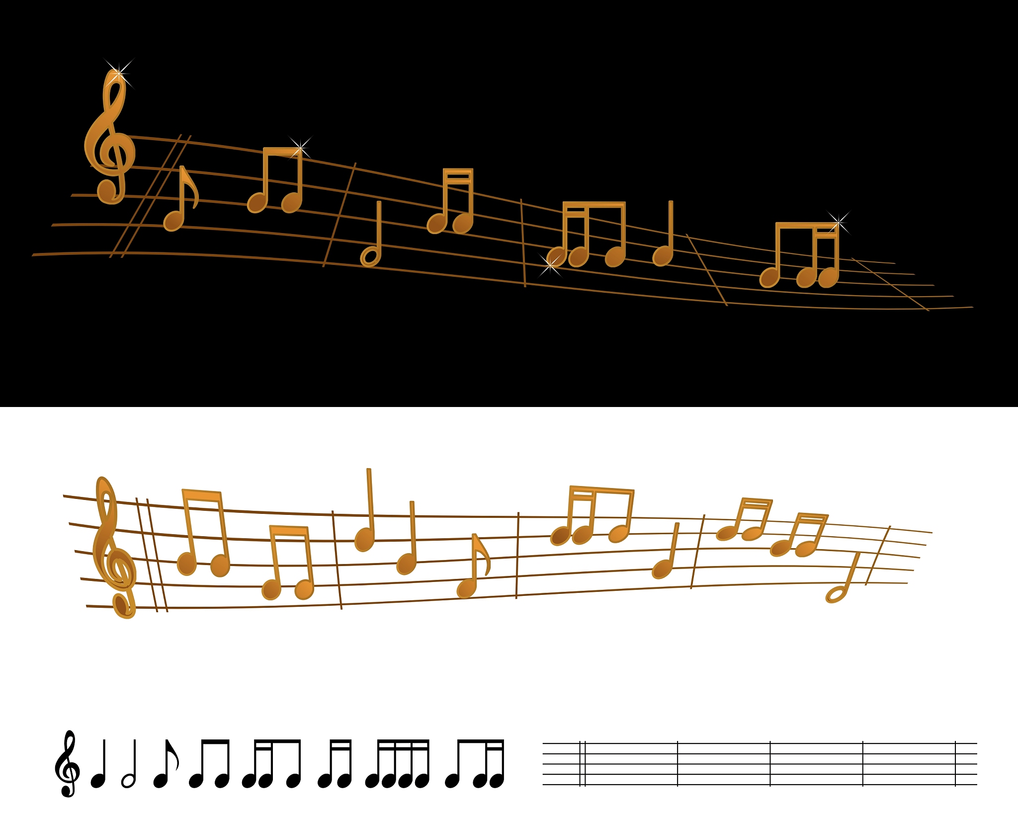 gold sheet music