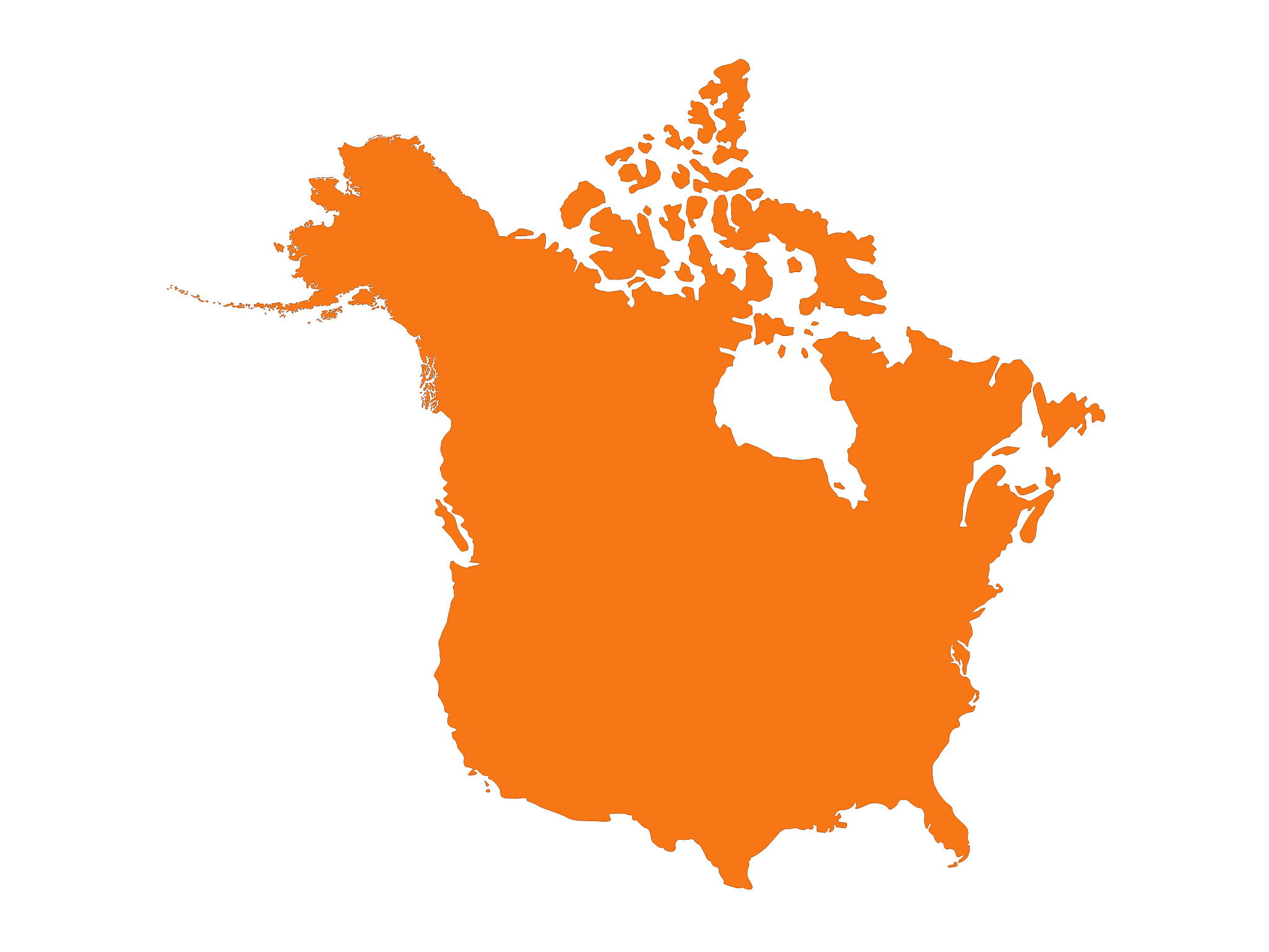 north america map