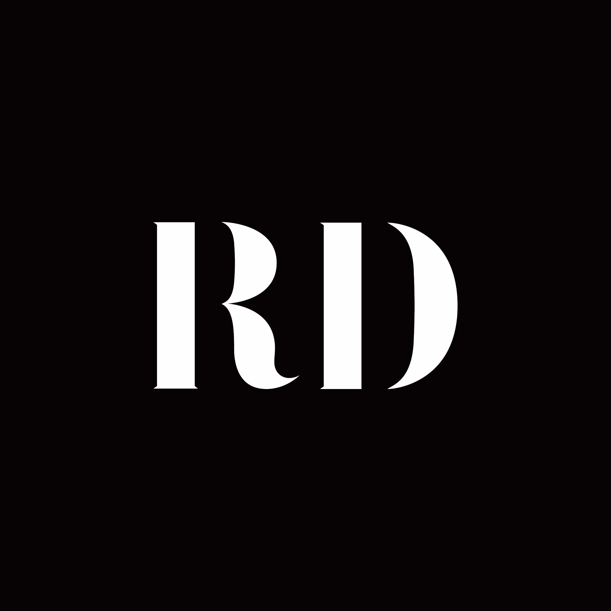 rd logo letter initial logo designs template