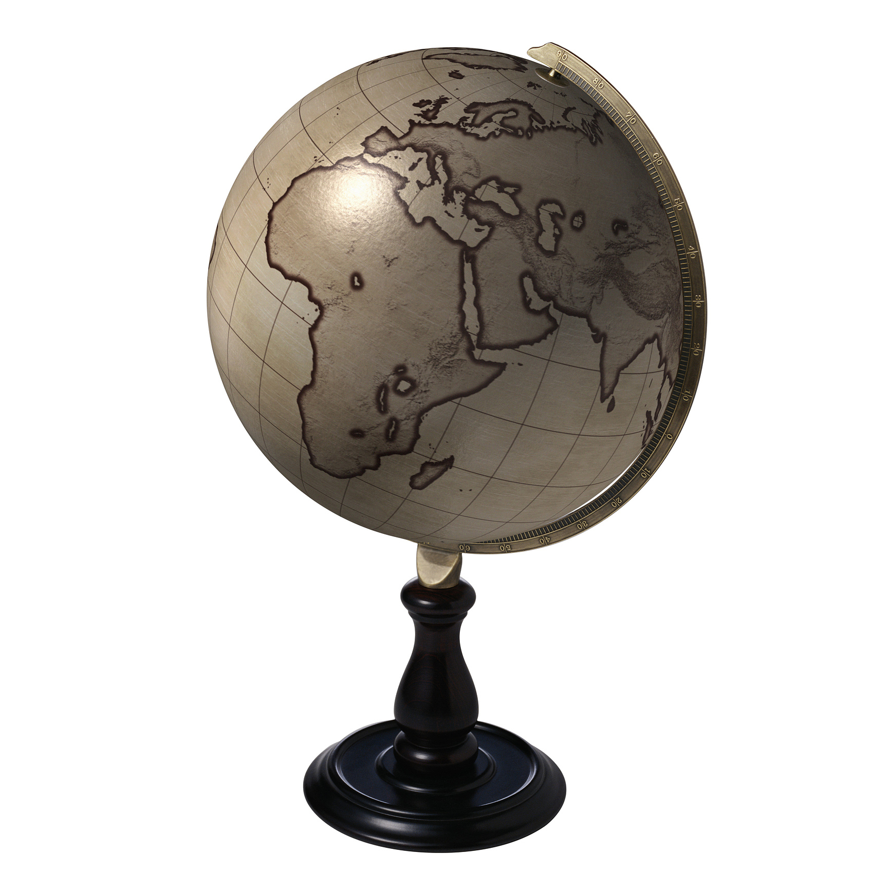 globe showing africa, europe and the middle east