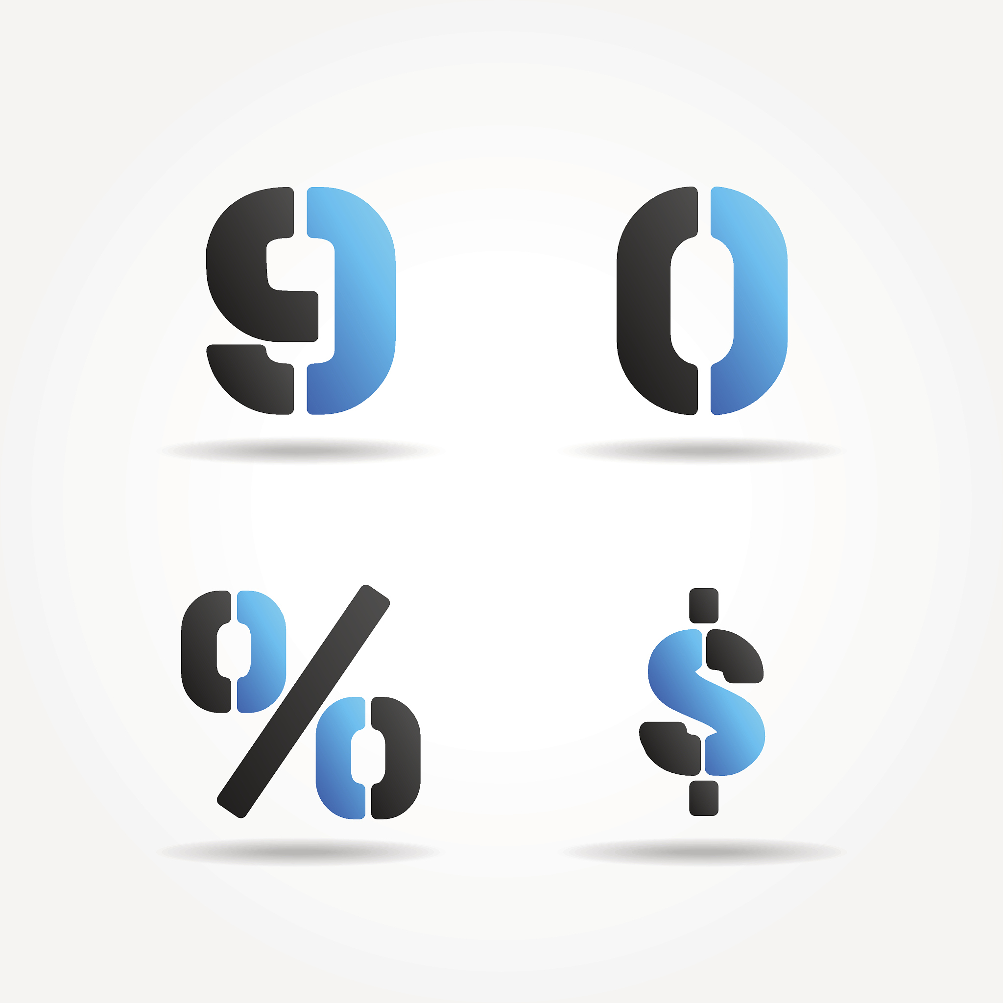 90 3d blue stencil numbers
