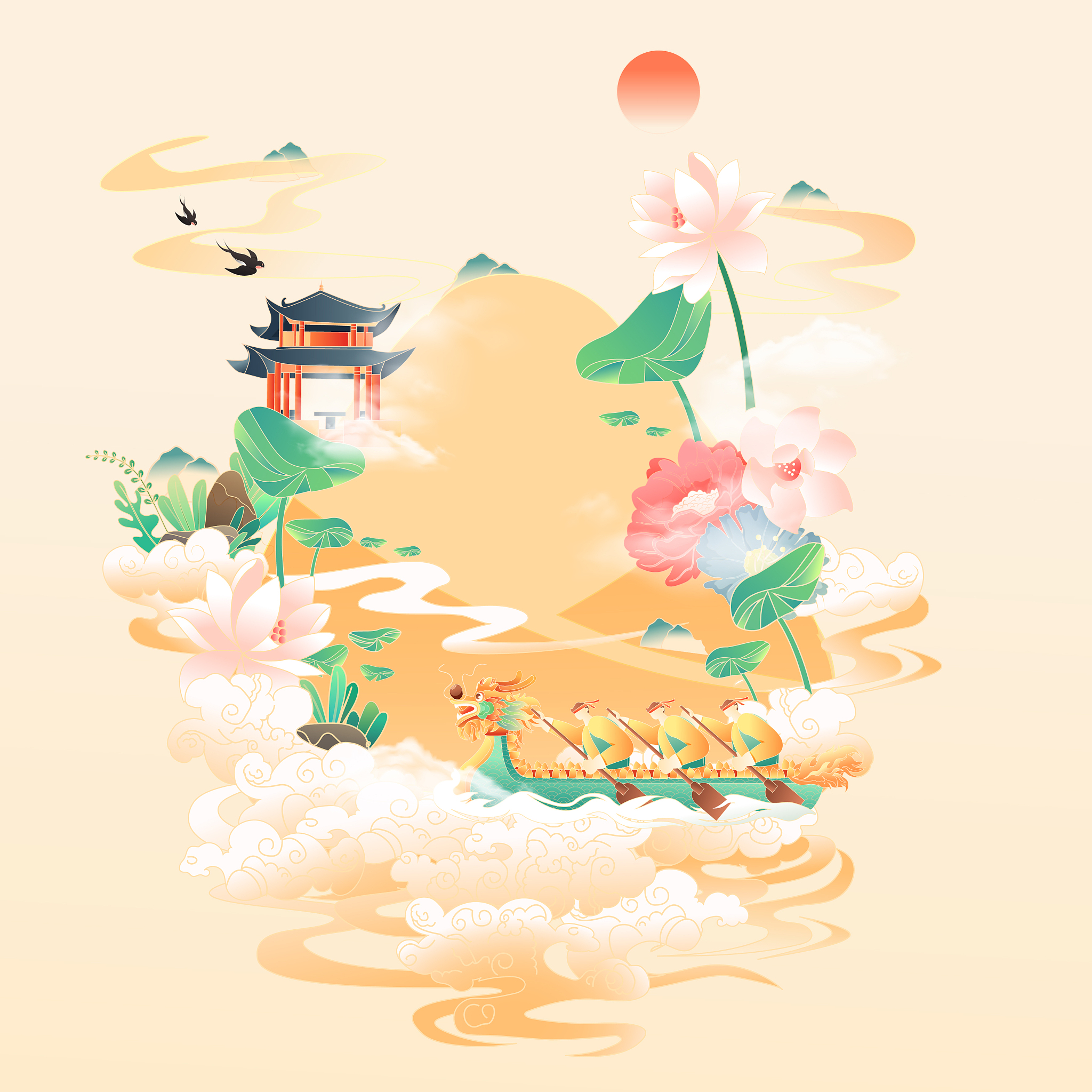 写一个朋友圈吃杨梅的文案要跟端午挂钩有文学水平