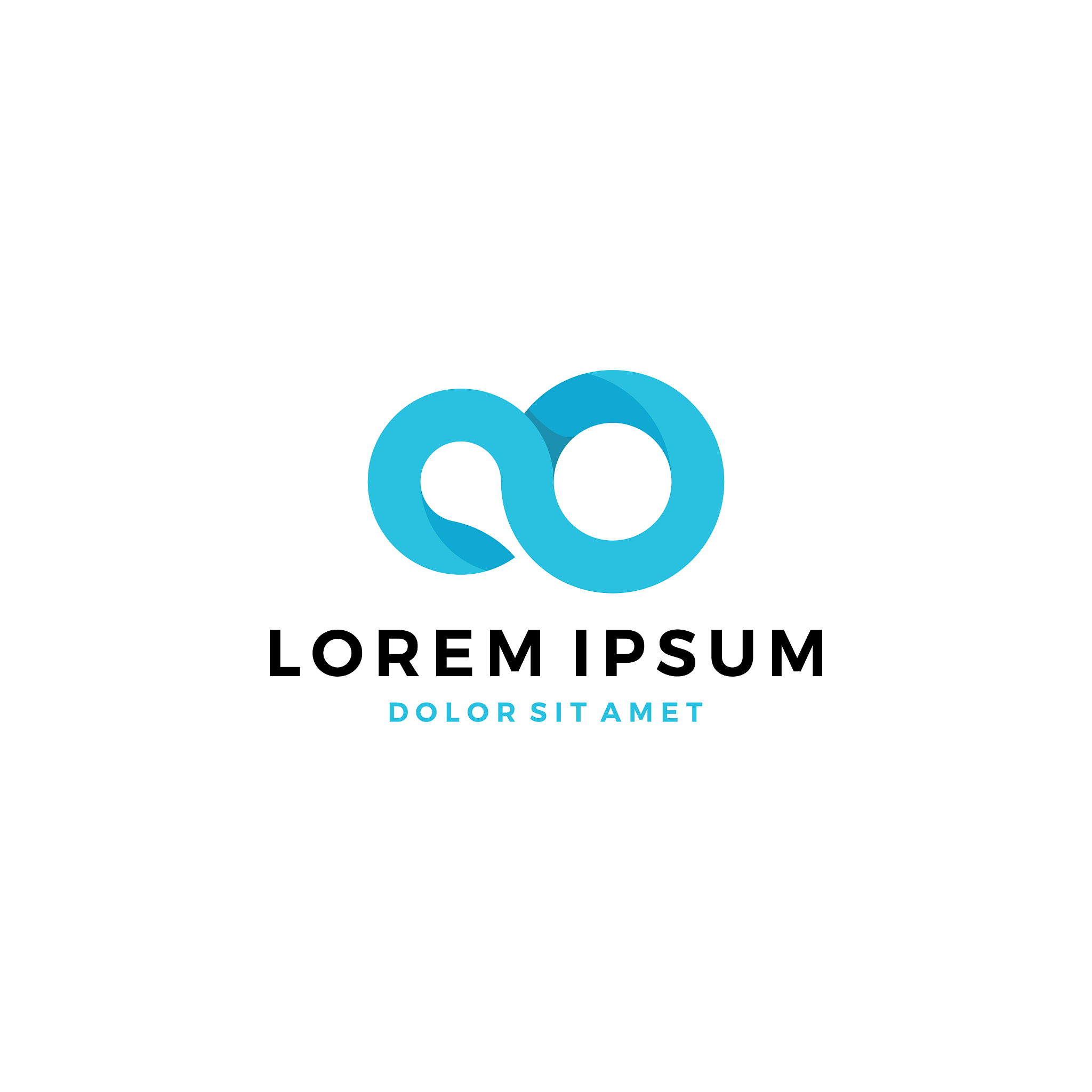 infinity mobius logo template icon
