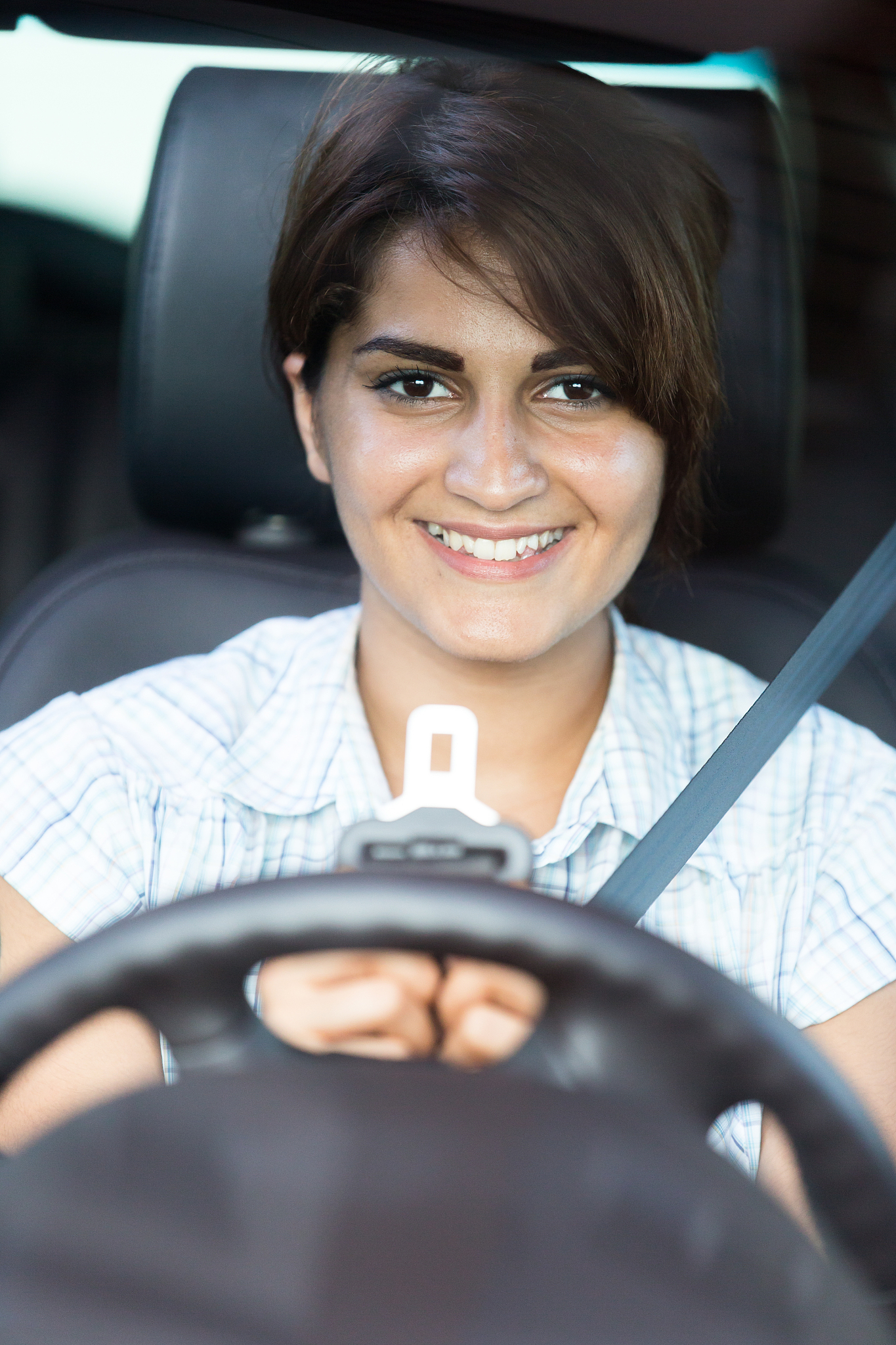 girl in the car