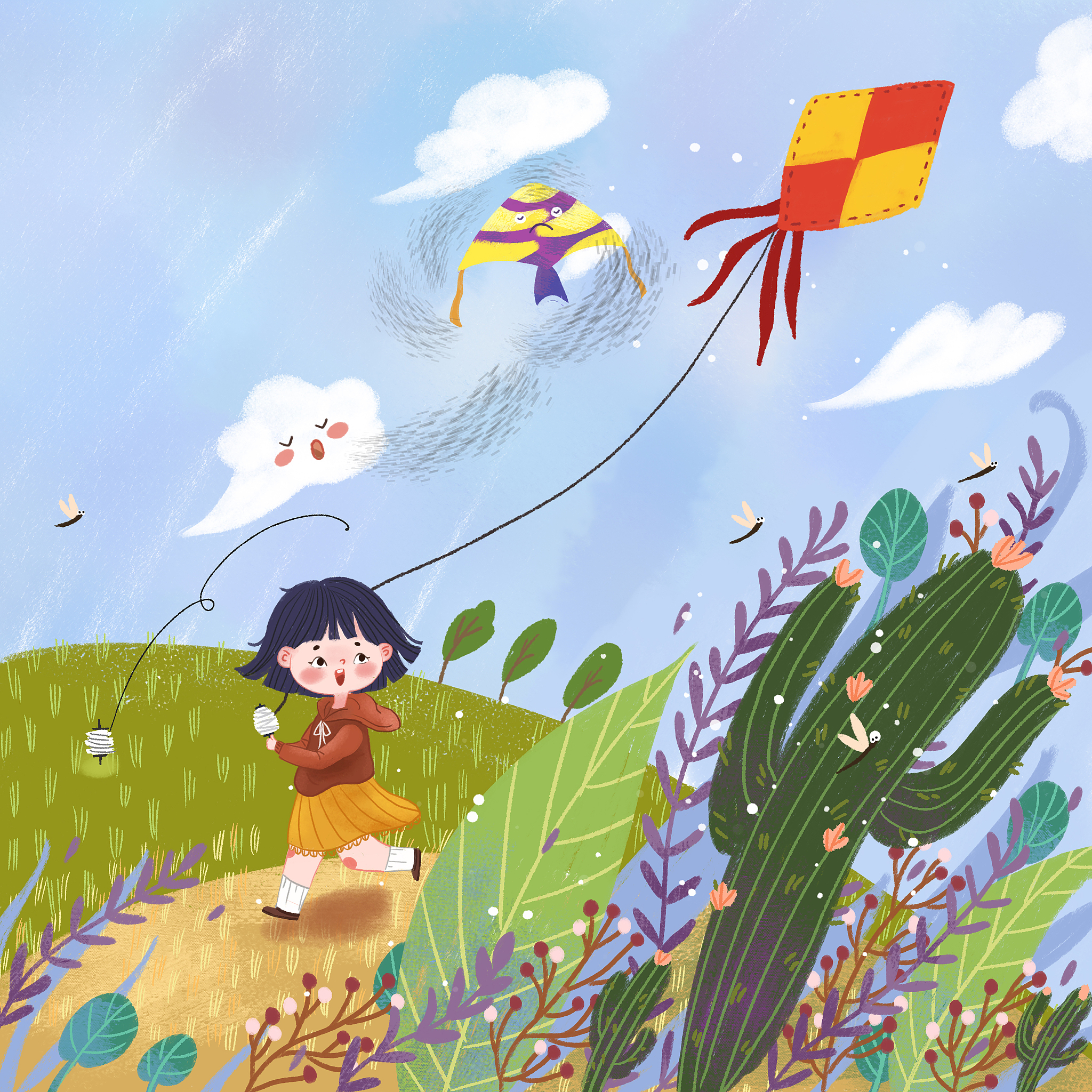 翻译M Lets go kite flying Judy Its such a lovely day W Okay but let me finish my chemistry homework first Would you mind waiting for half an hour Max There are a few sports magazines on the table M Isnt