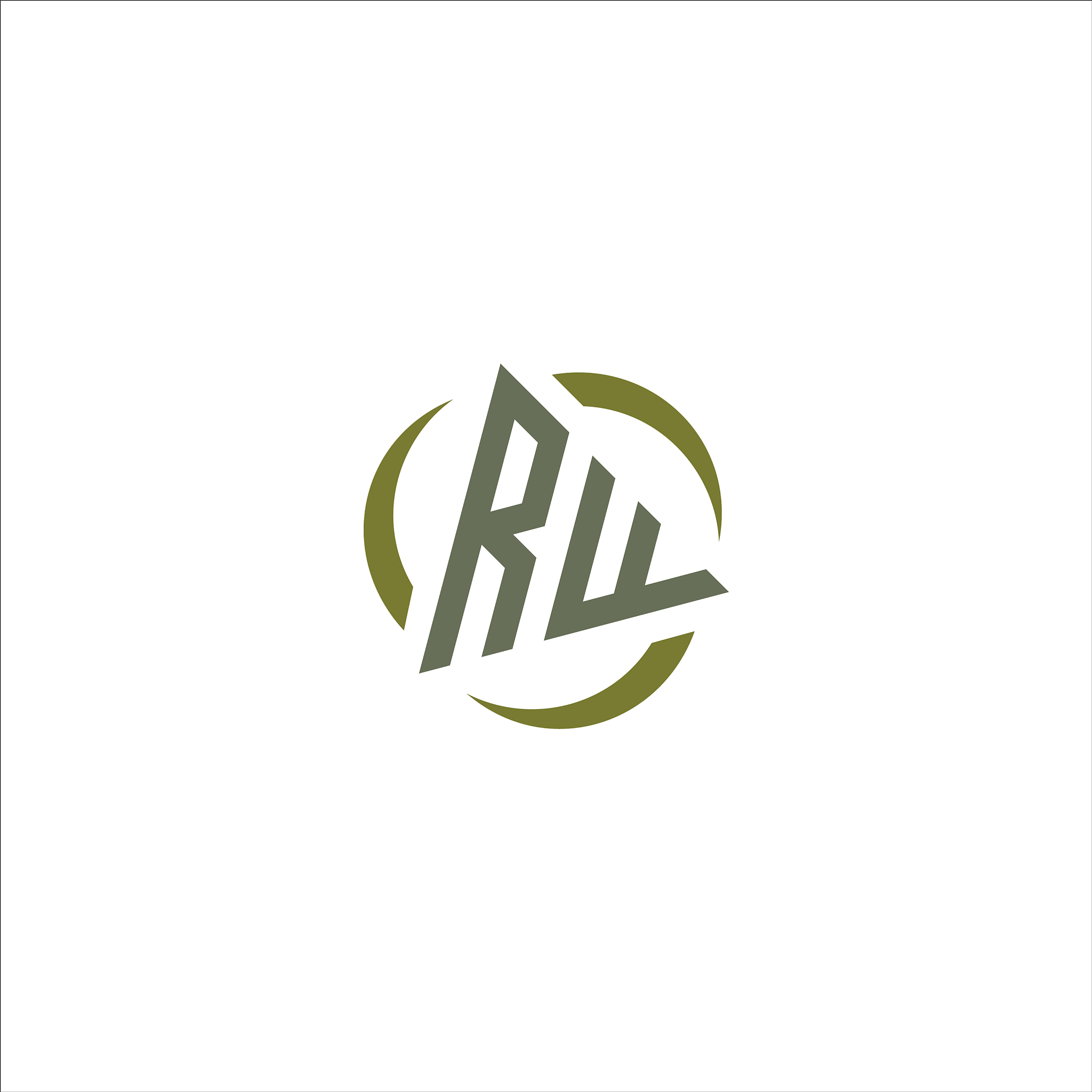 initial letter rw or wr logo design template