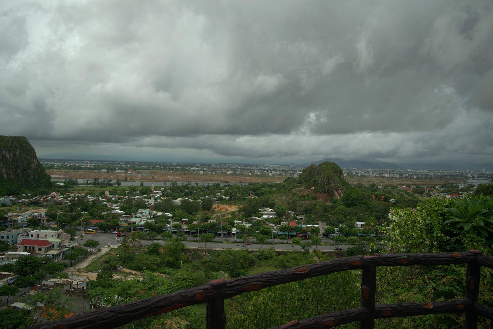 view from water mountain, da nang, vietnam