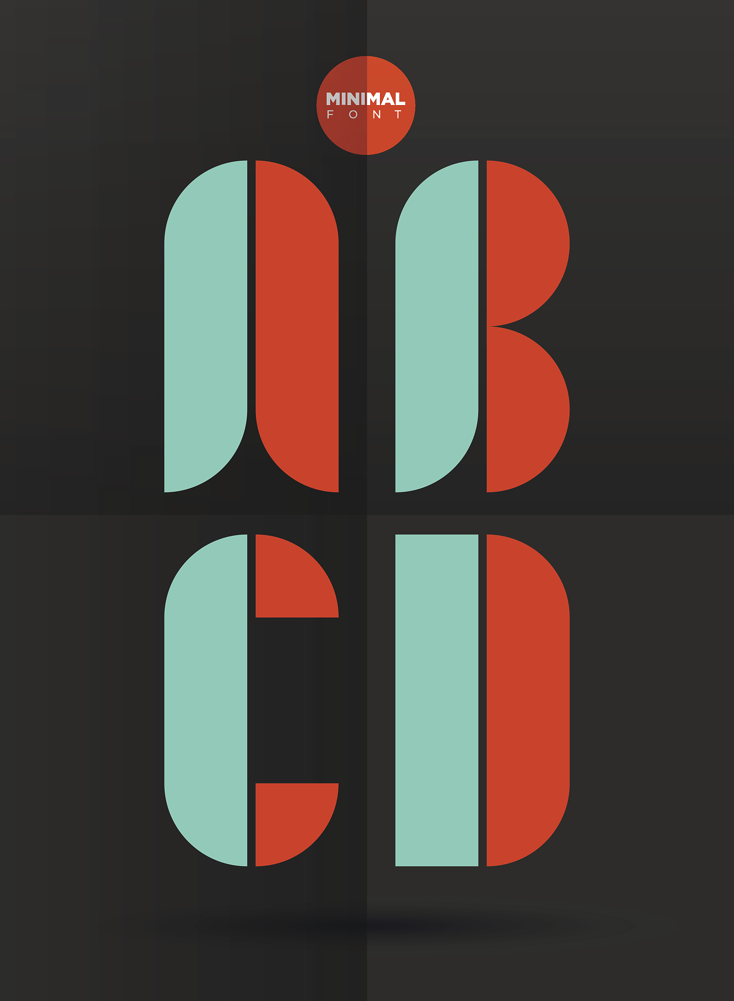 vector graphic decorative design letters in a set