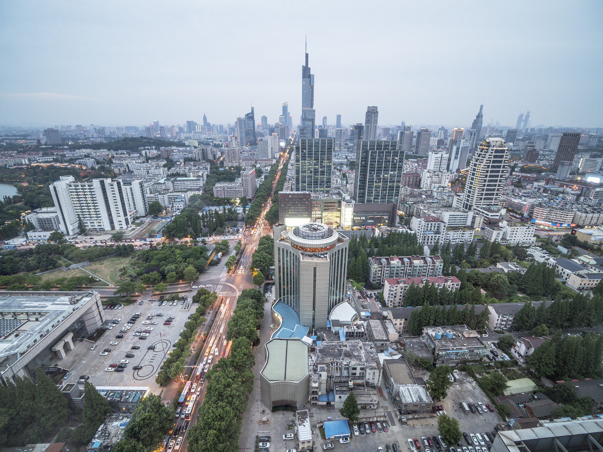 nanjing panoramic skyline