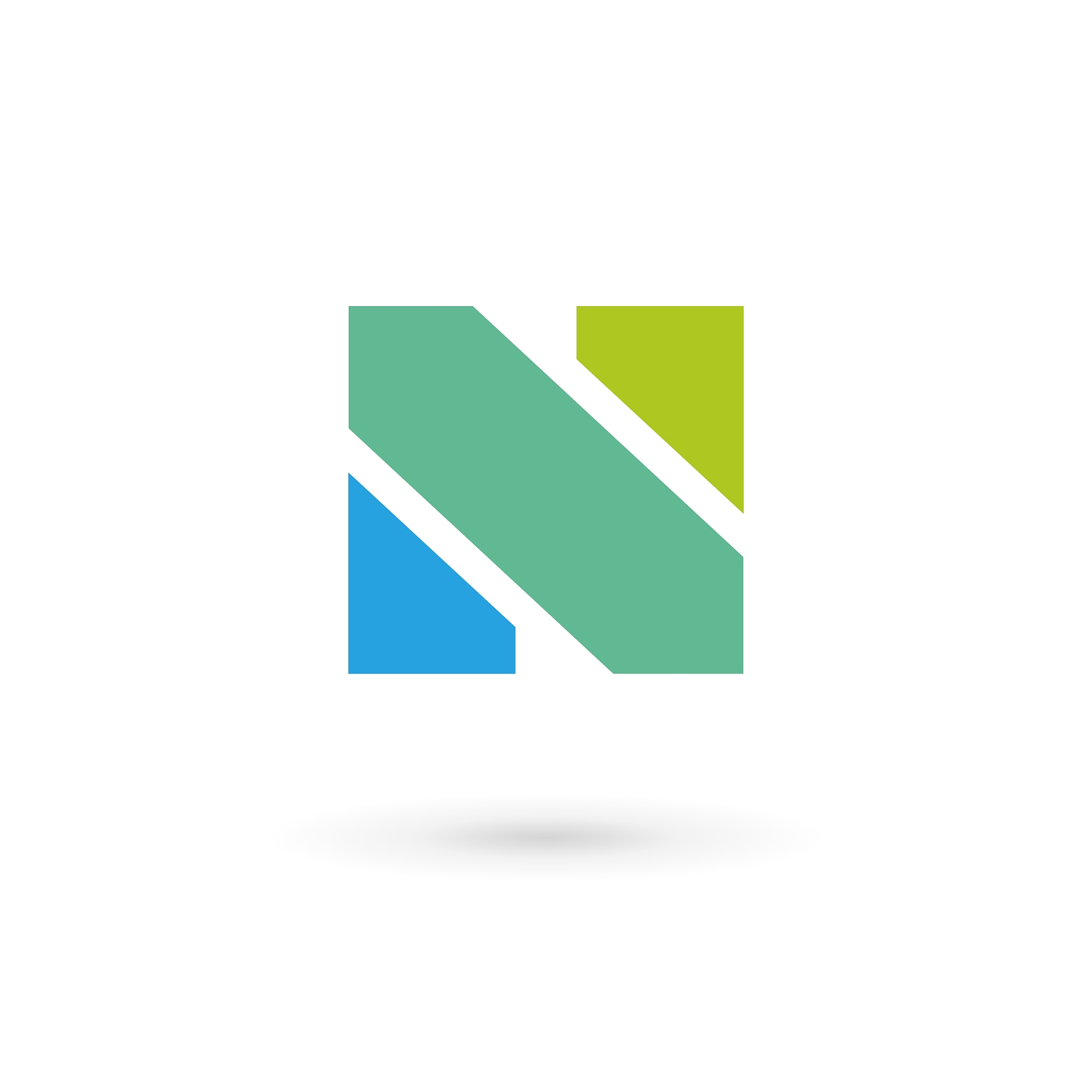 letter n logo icon design template elements