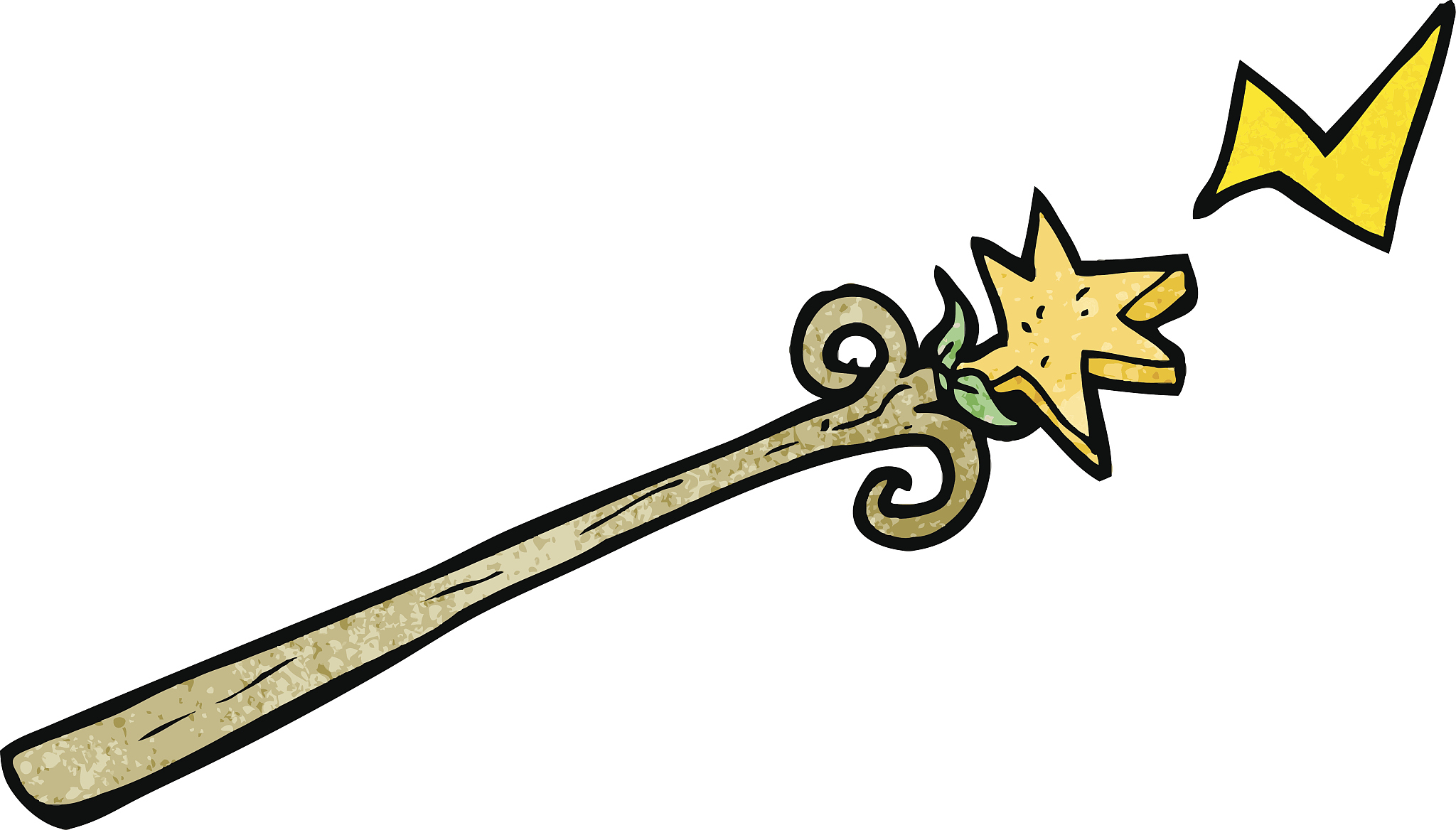cartoon magic wand
