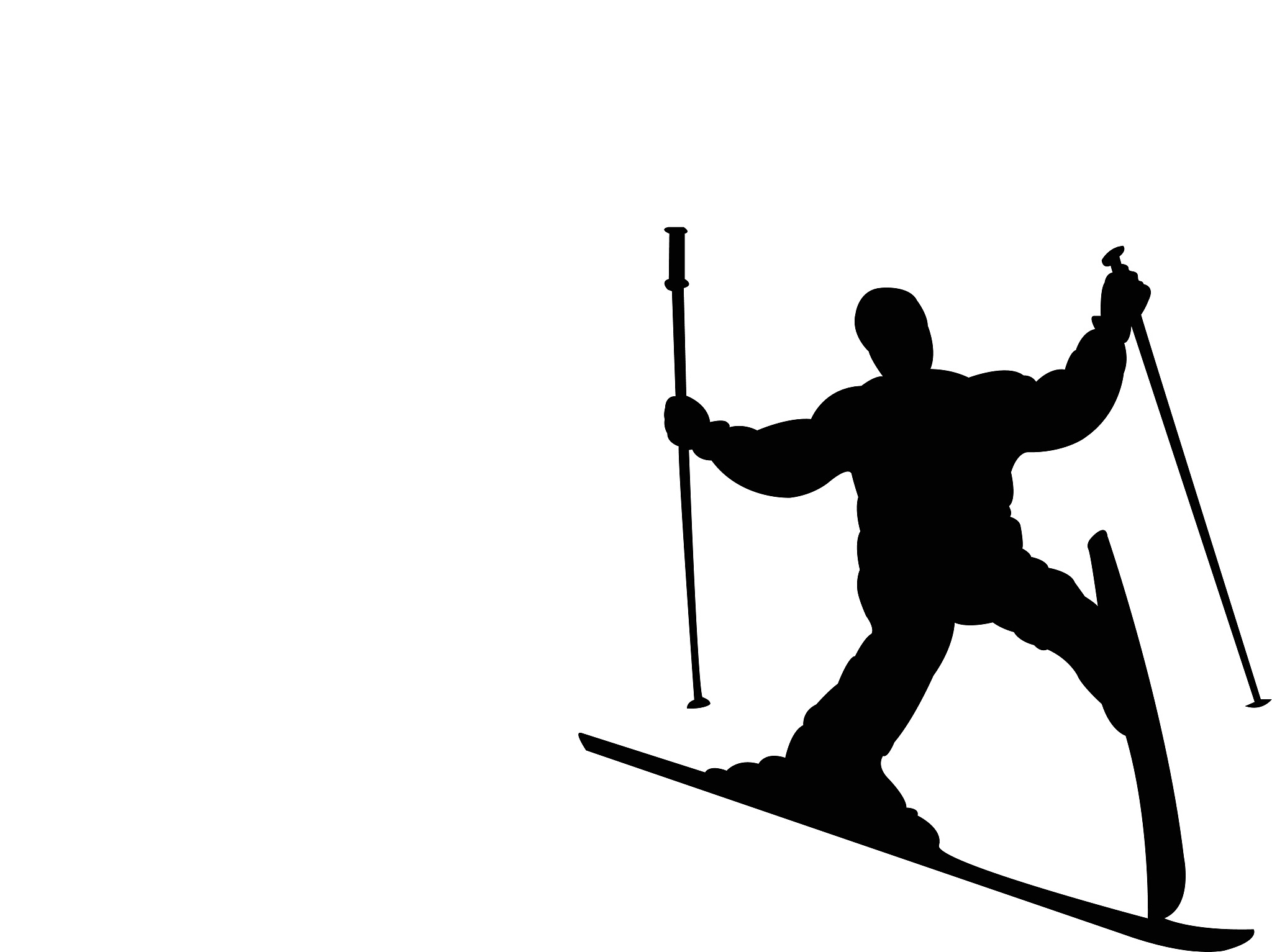 failure at ski, fallin skiier silhouette vector