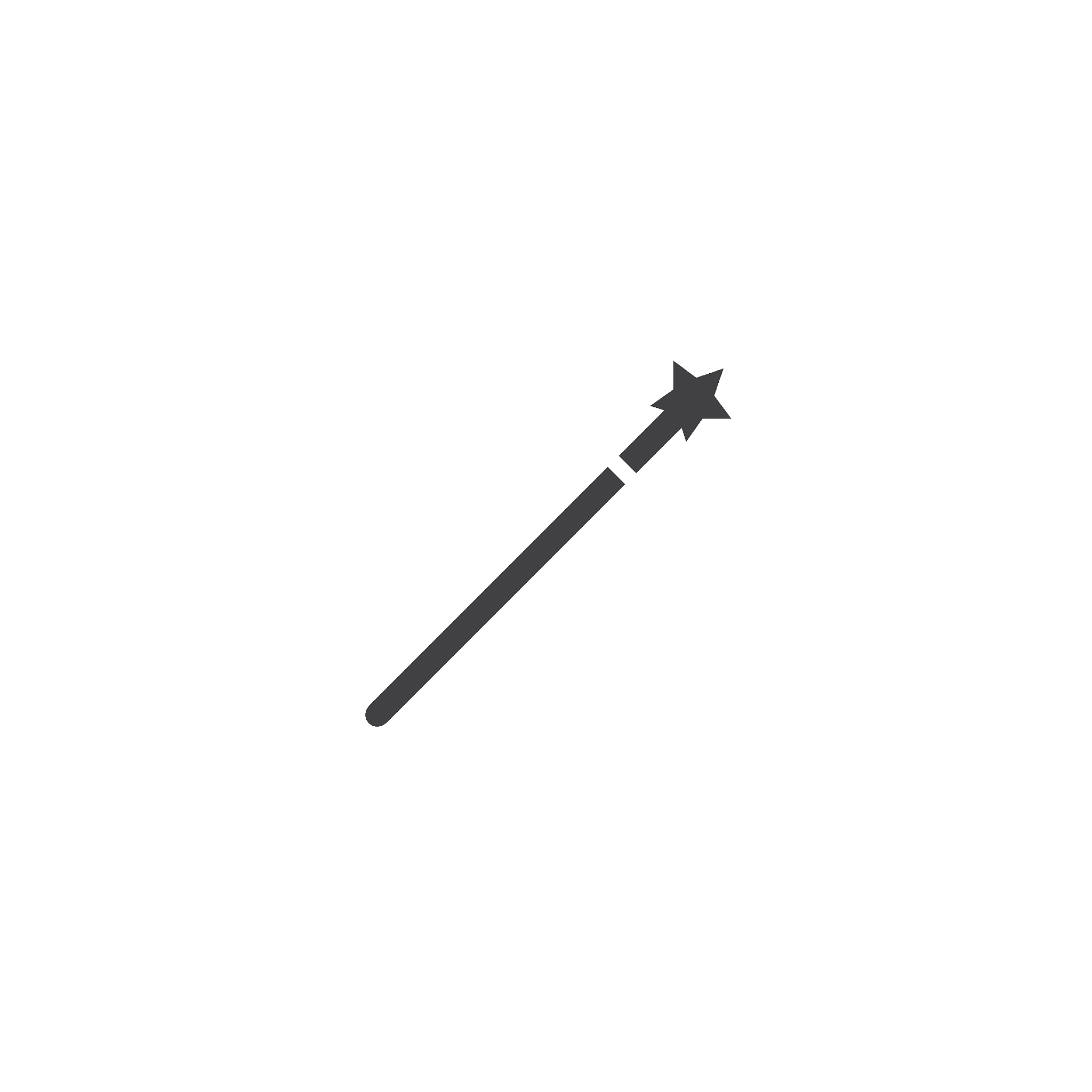 wand magic stick icon