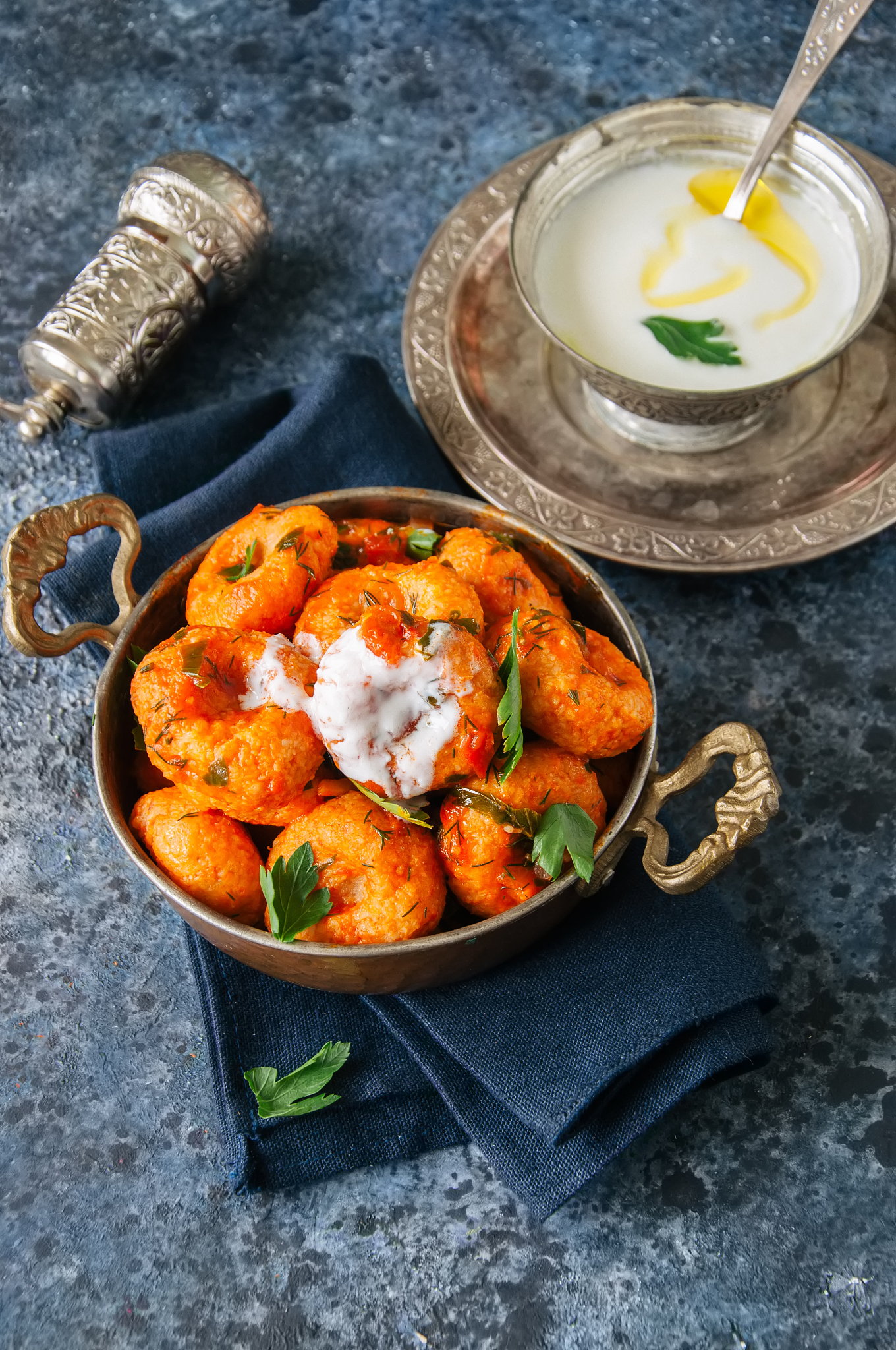 traditional turkish food - fellah koftes, polpettes from bulgur 