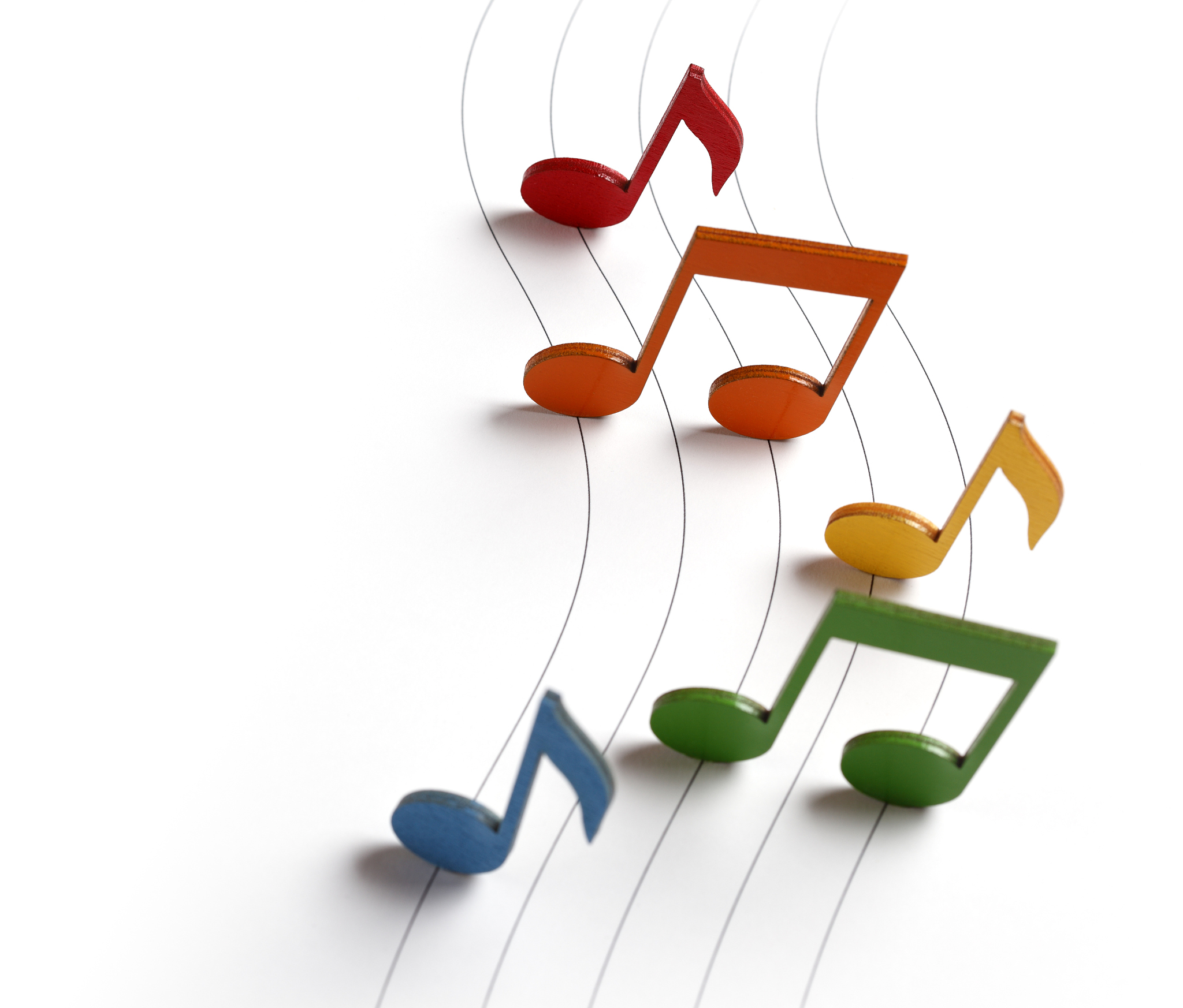 colorful musical notes