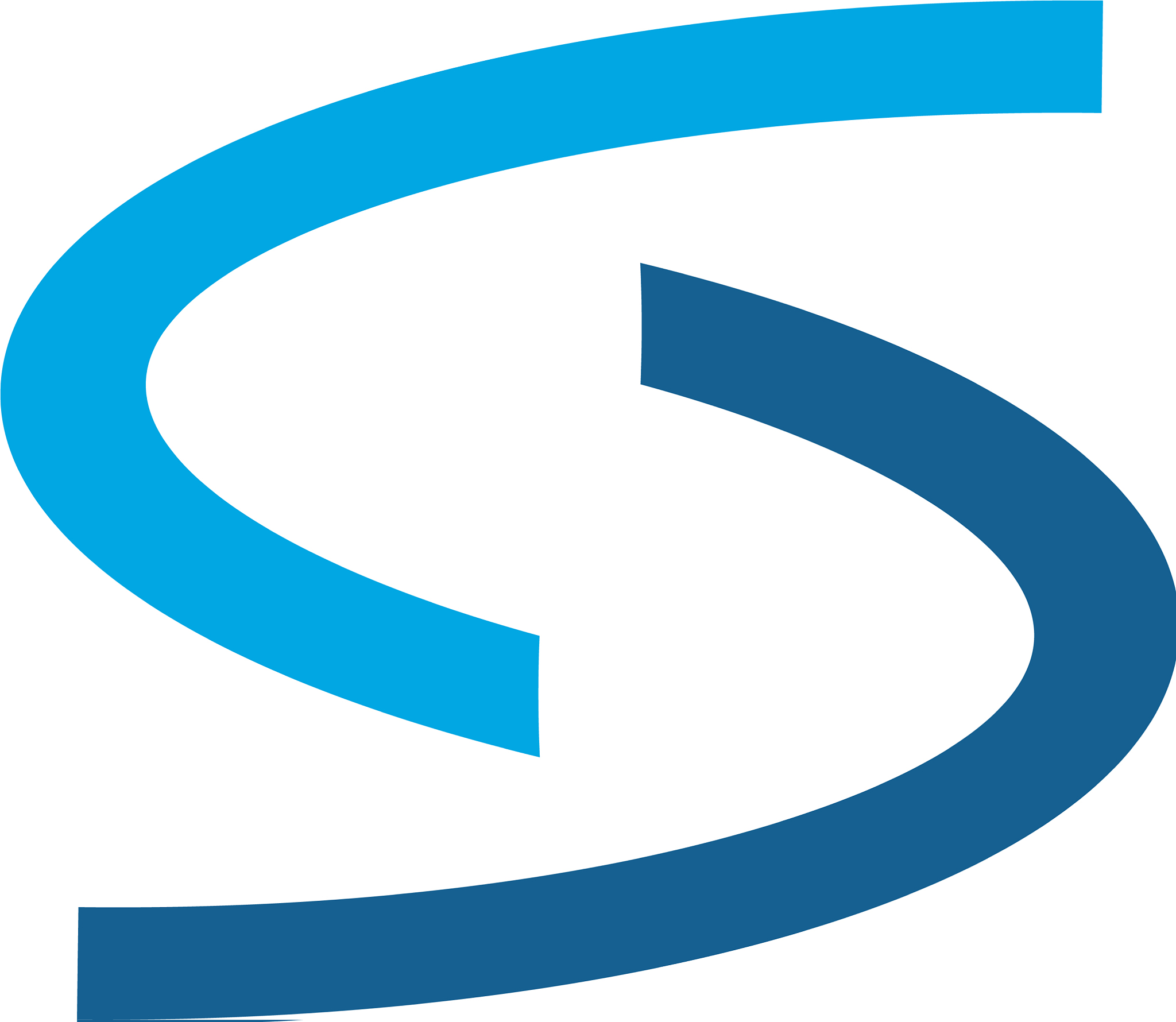 blue swoosh line s letter logo template design