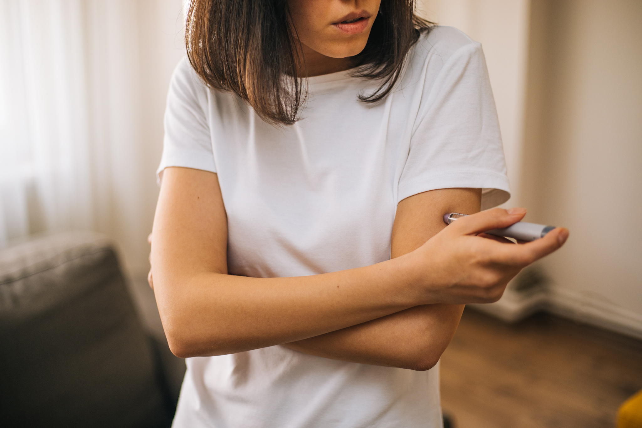 胰岛素笔注射部位变红