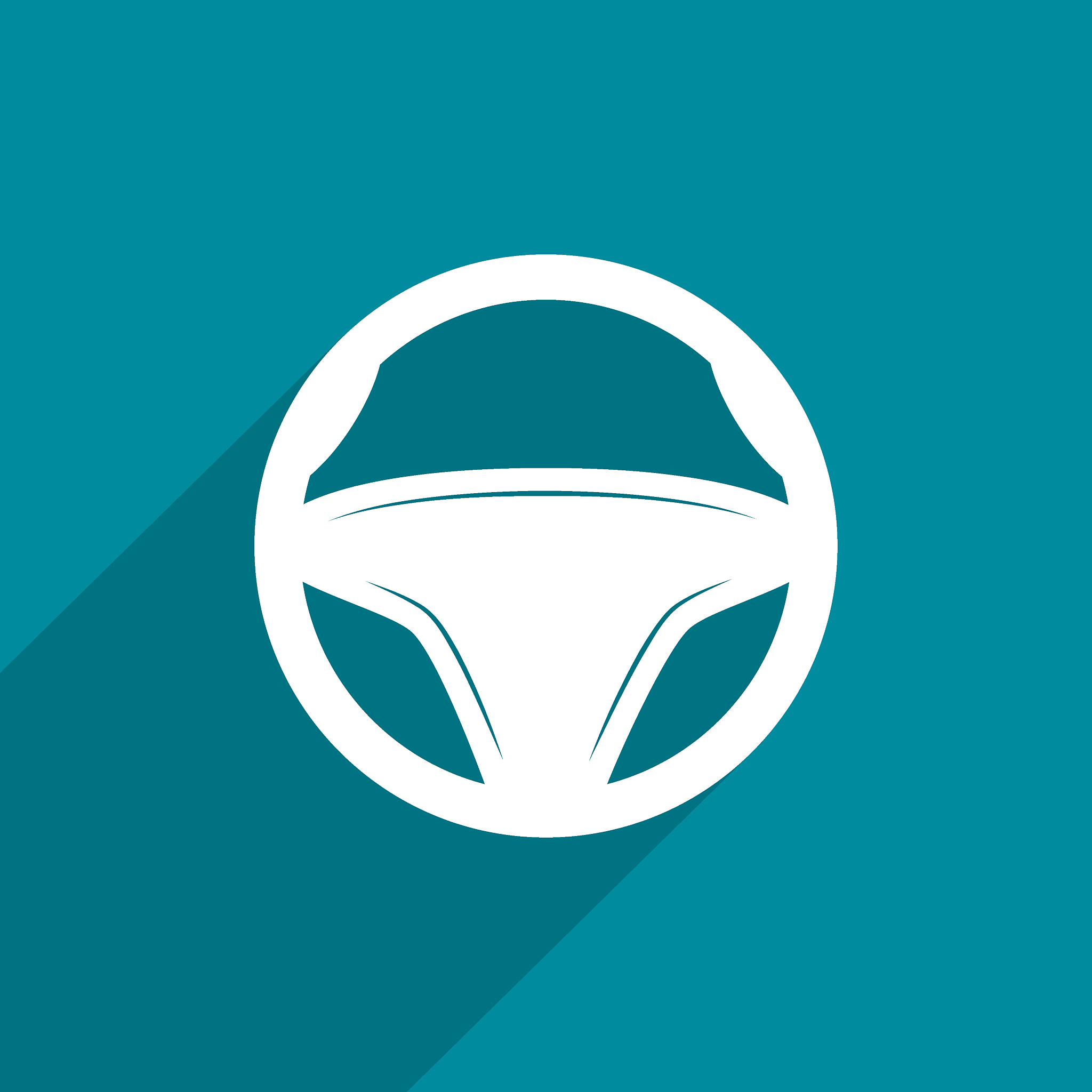 steering wheel, web icon.