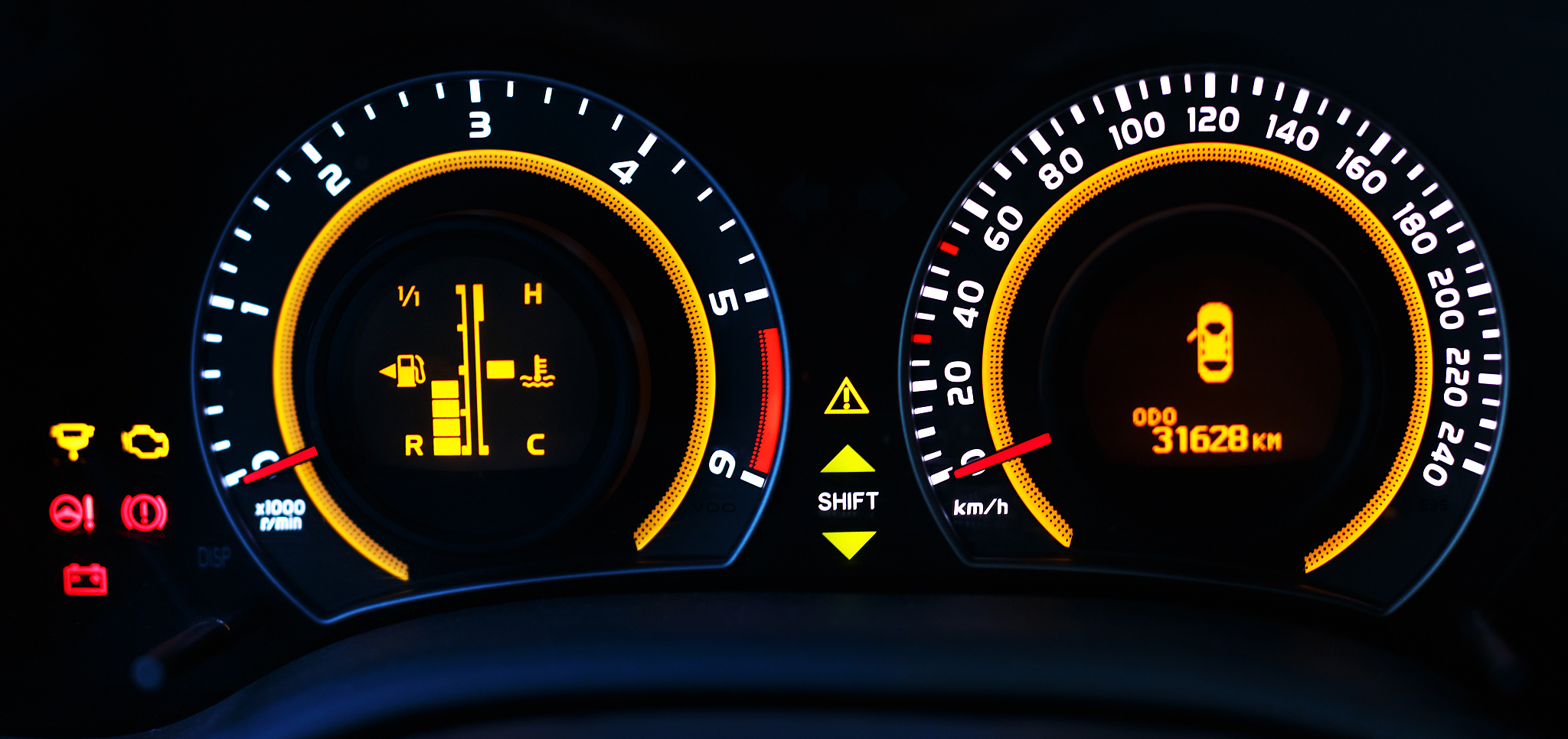 modern car dashboard