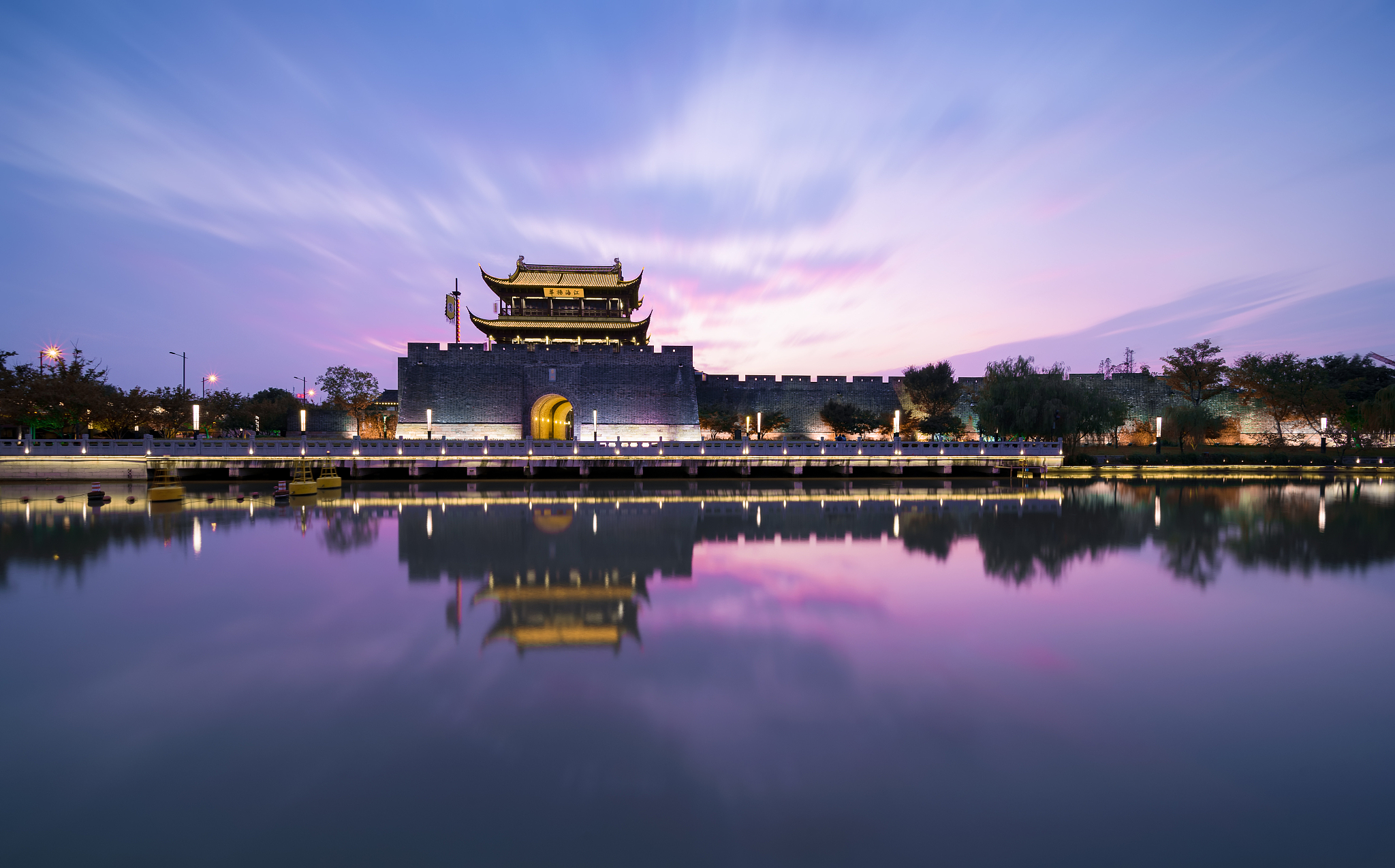 苏州娄门古建筑风光