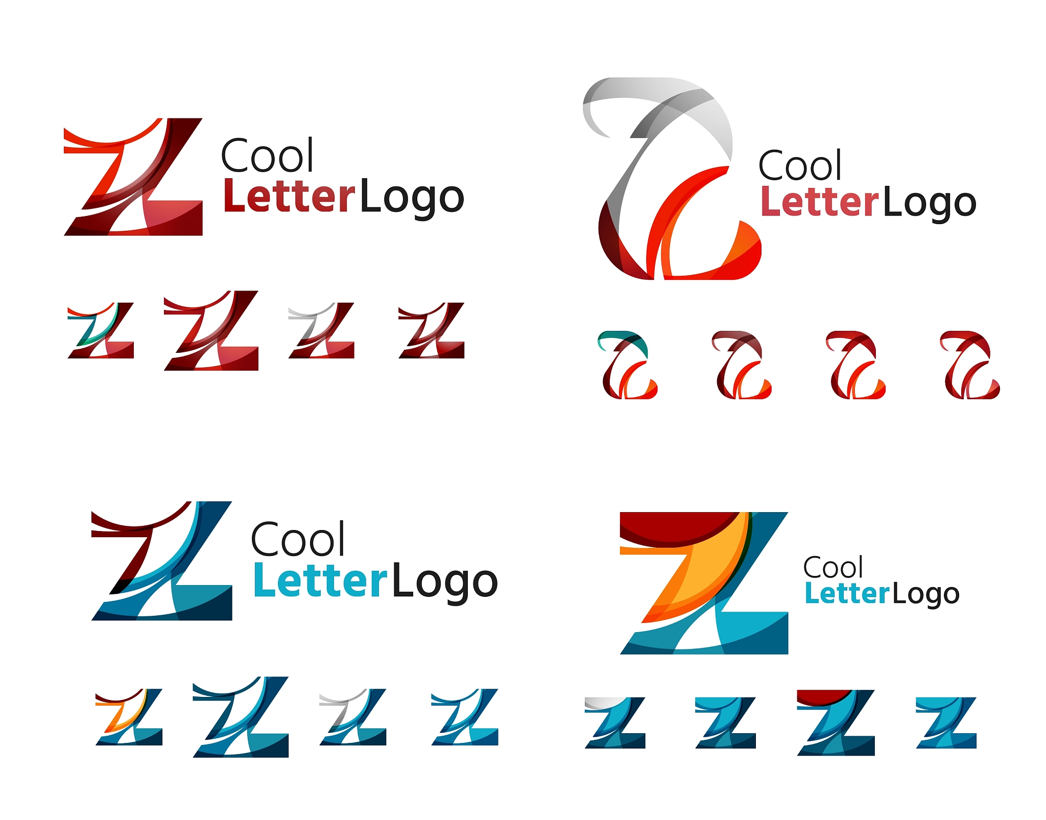 letter business emblem collection