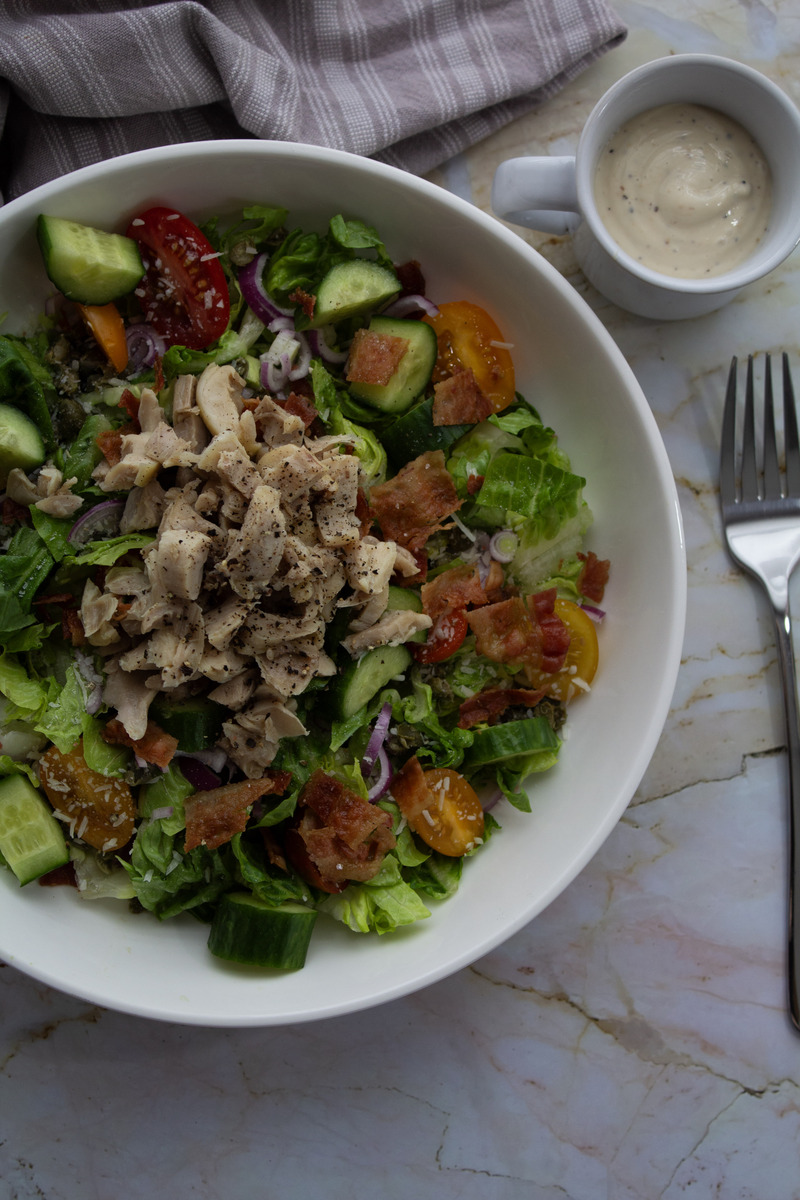Healthy and Delicious Dinner: Lentils, Rice & Chicken Salad
