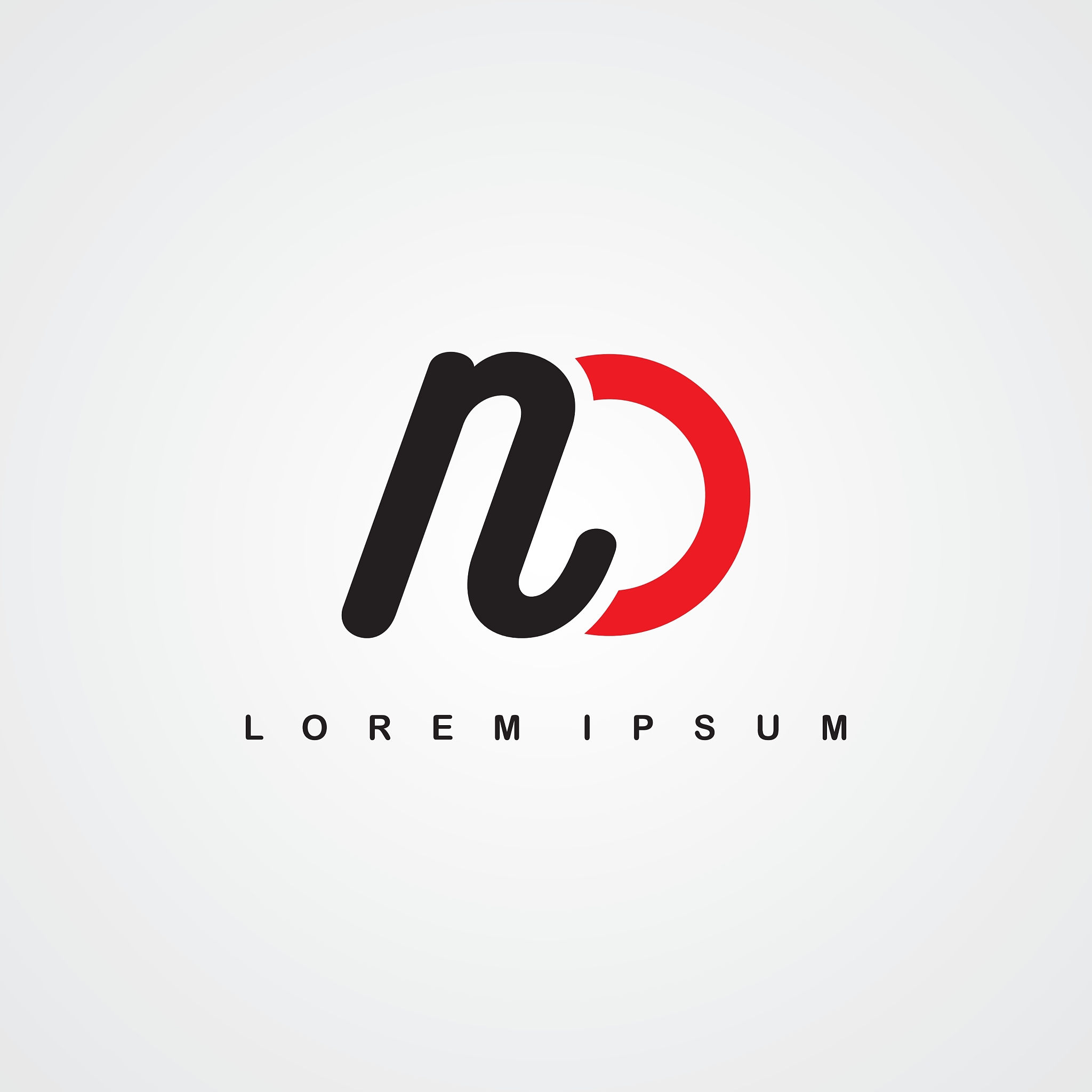 initial letter linked uppercase logo