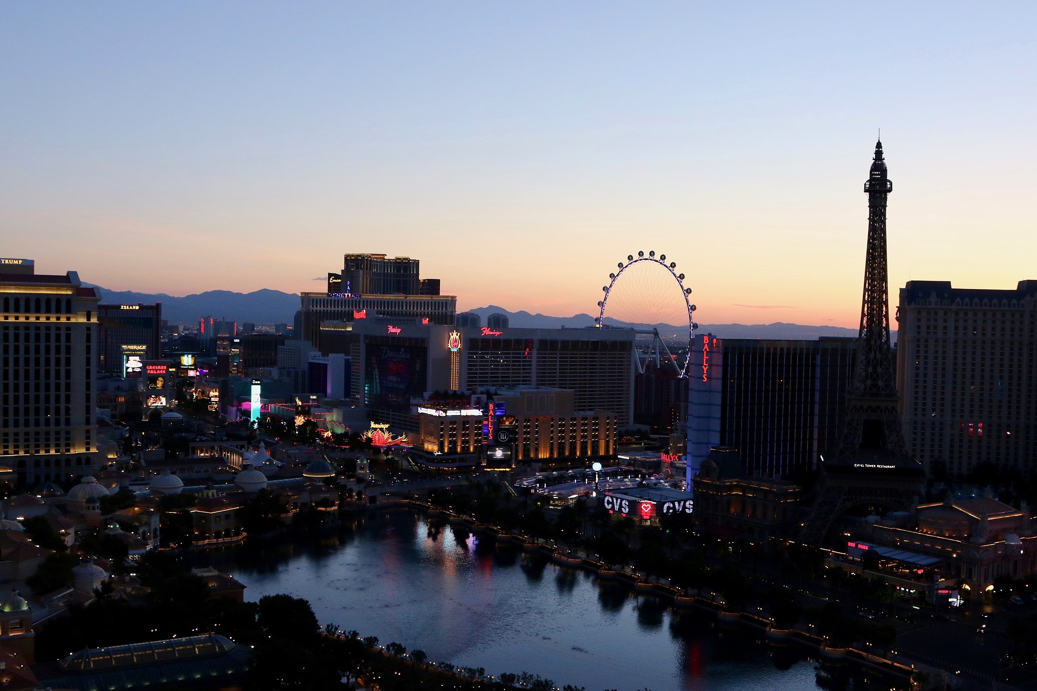 las vegas at dawn