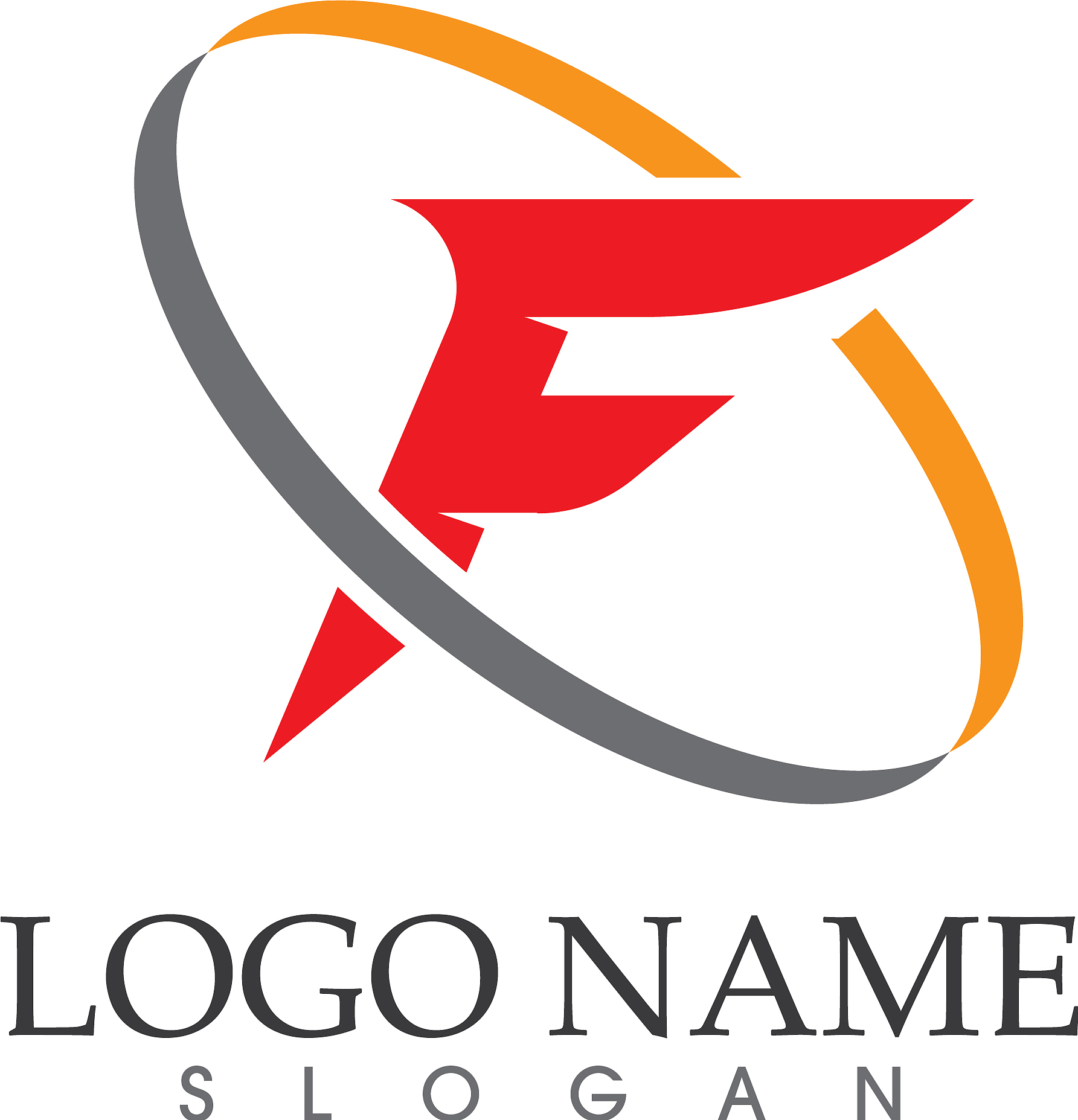 f letter logo and symbols template icons
