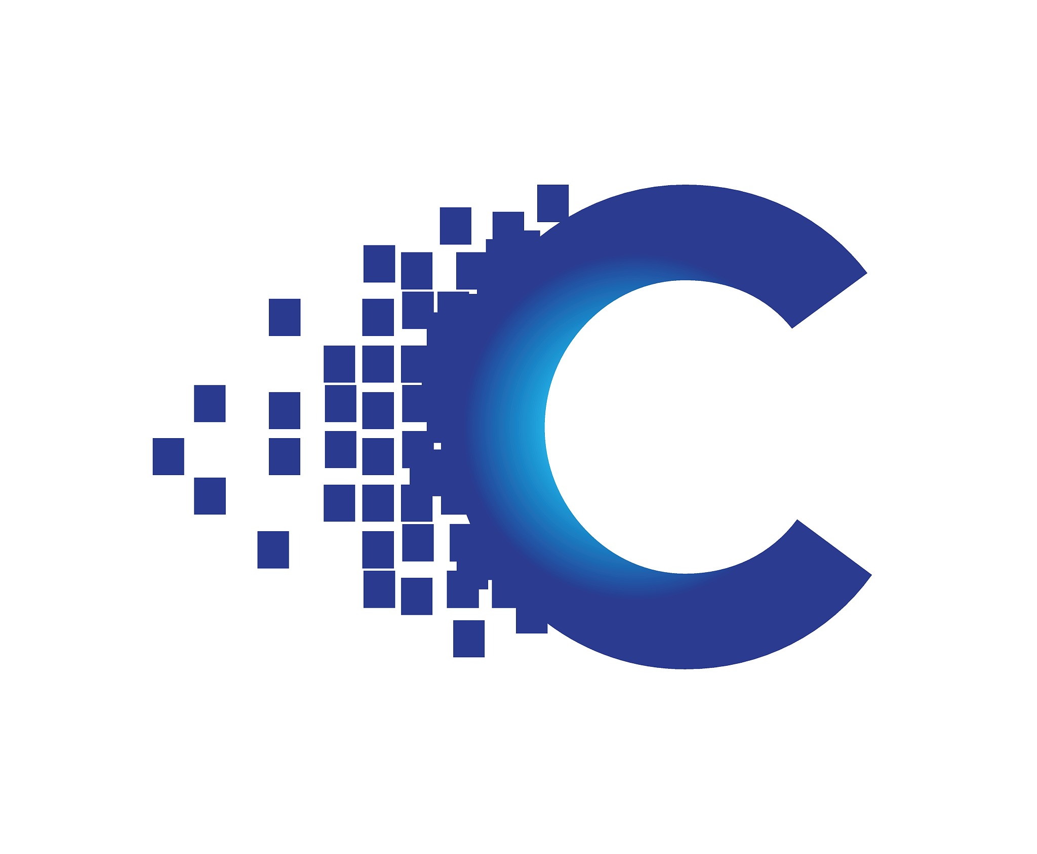 digital tech logo concept