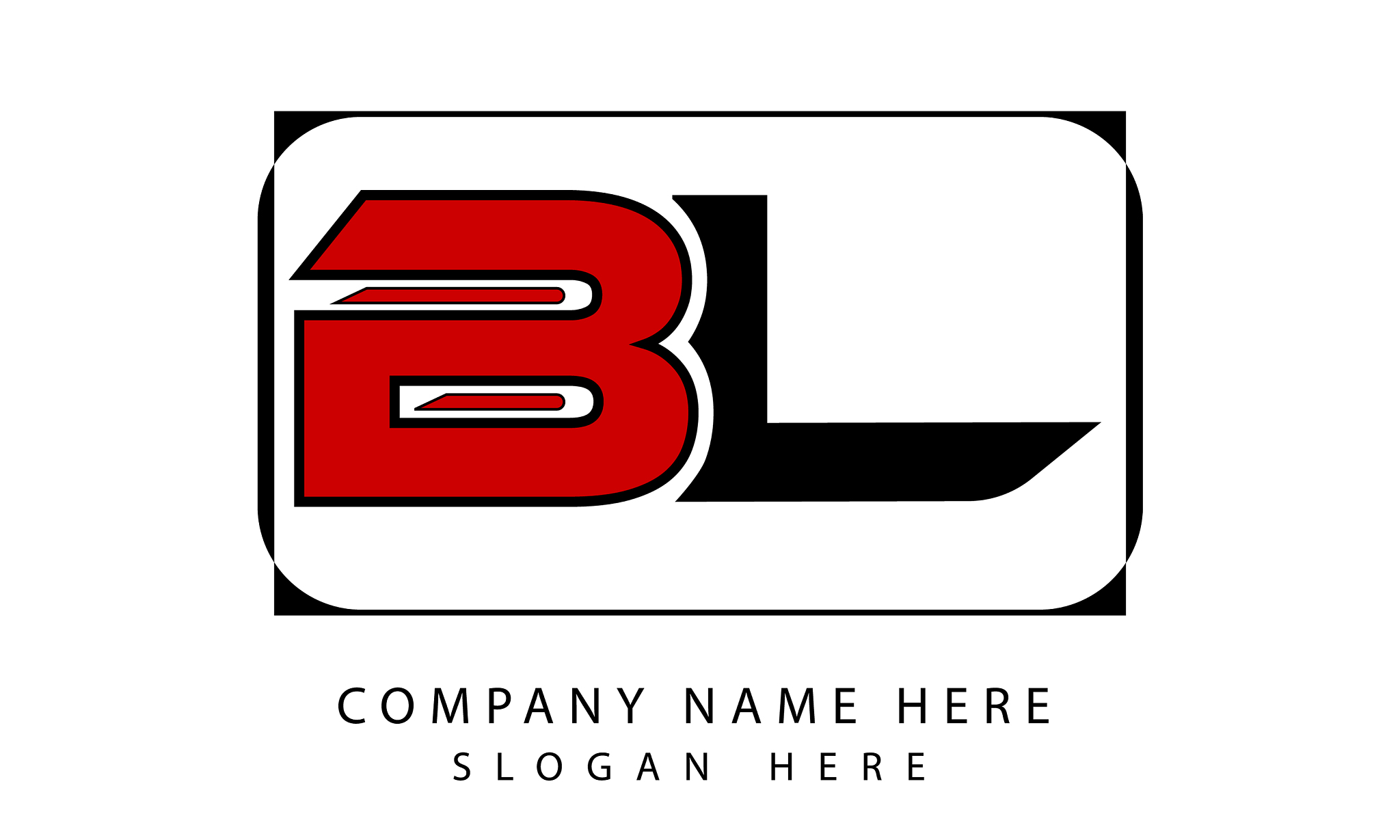 bl initial logo design