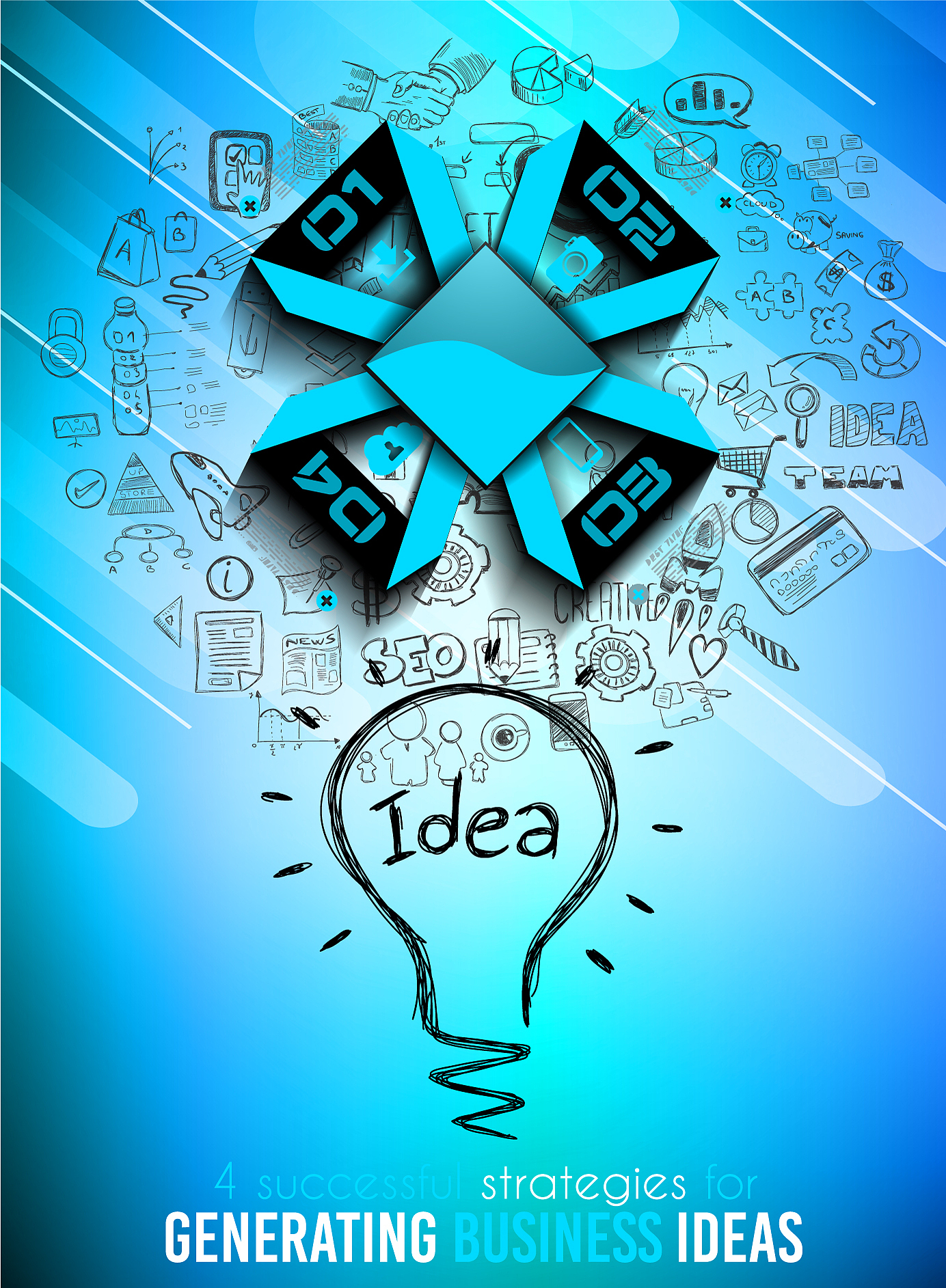 infograph template with multiple choices and a