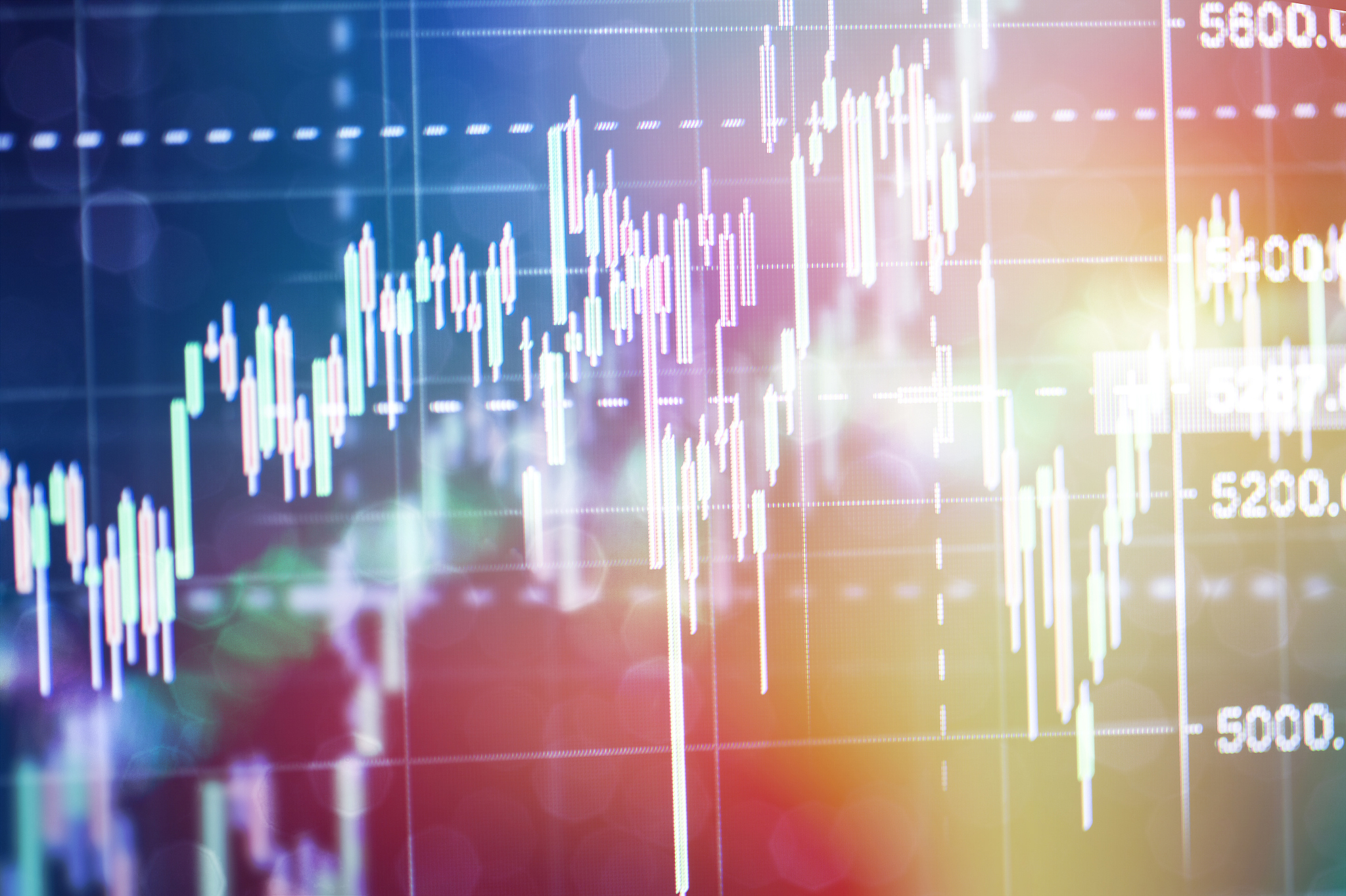 stock exchange data background