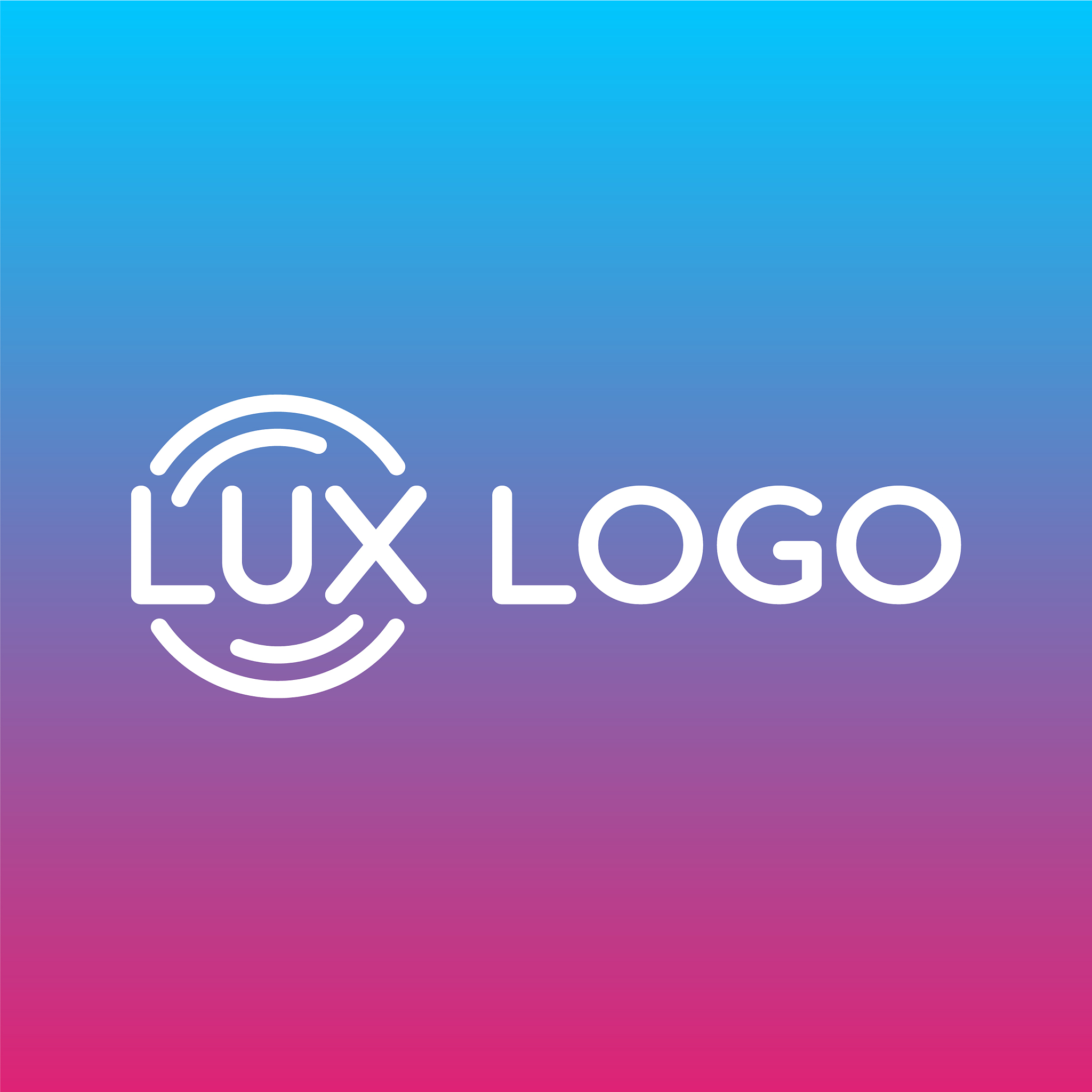 lux company logo template