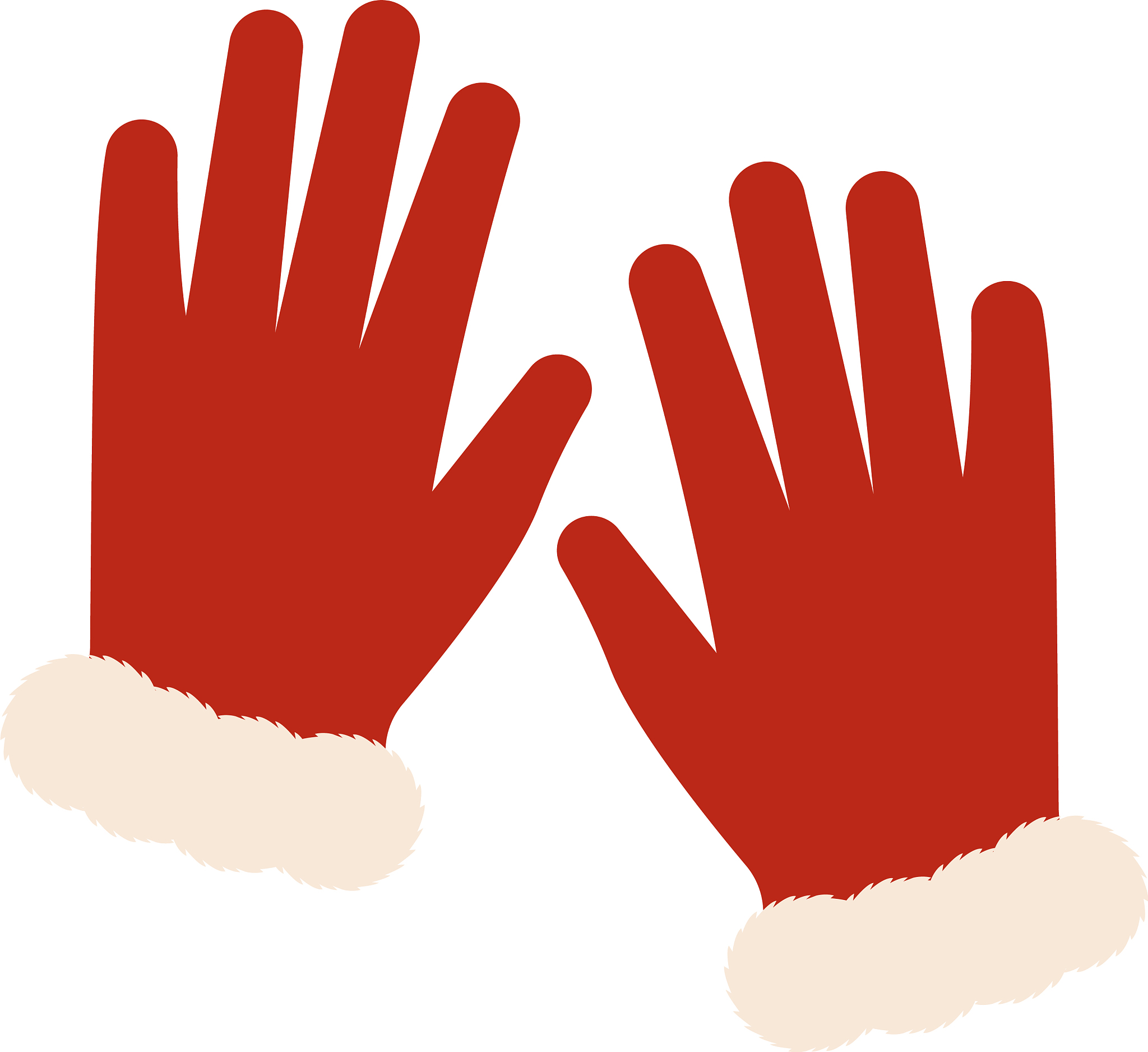 isolated winter gloves