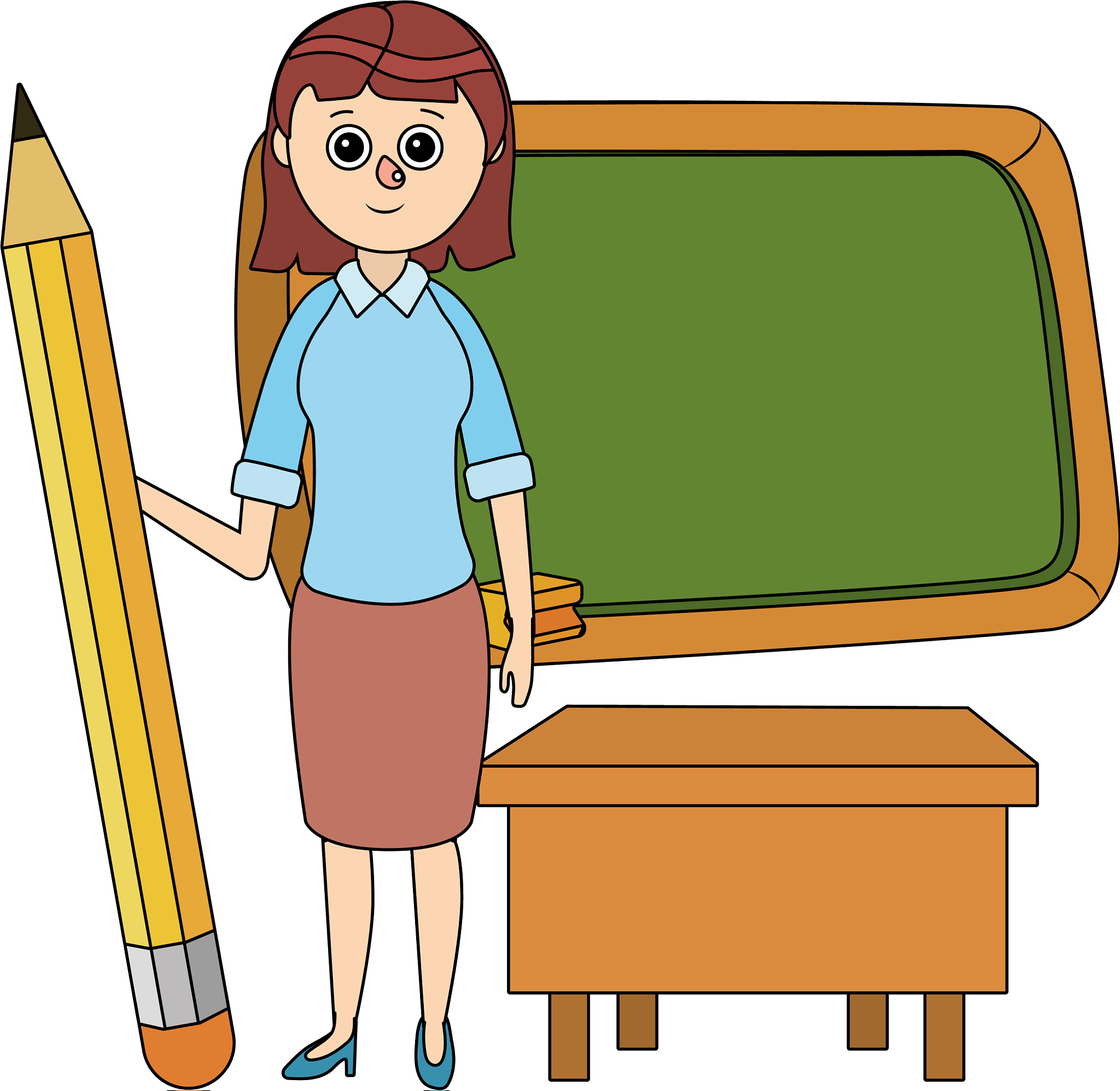 school teacher cartoon