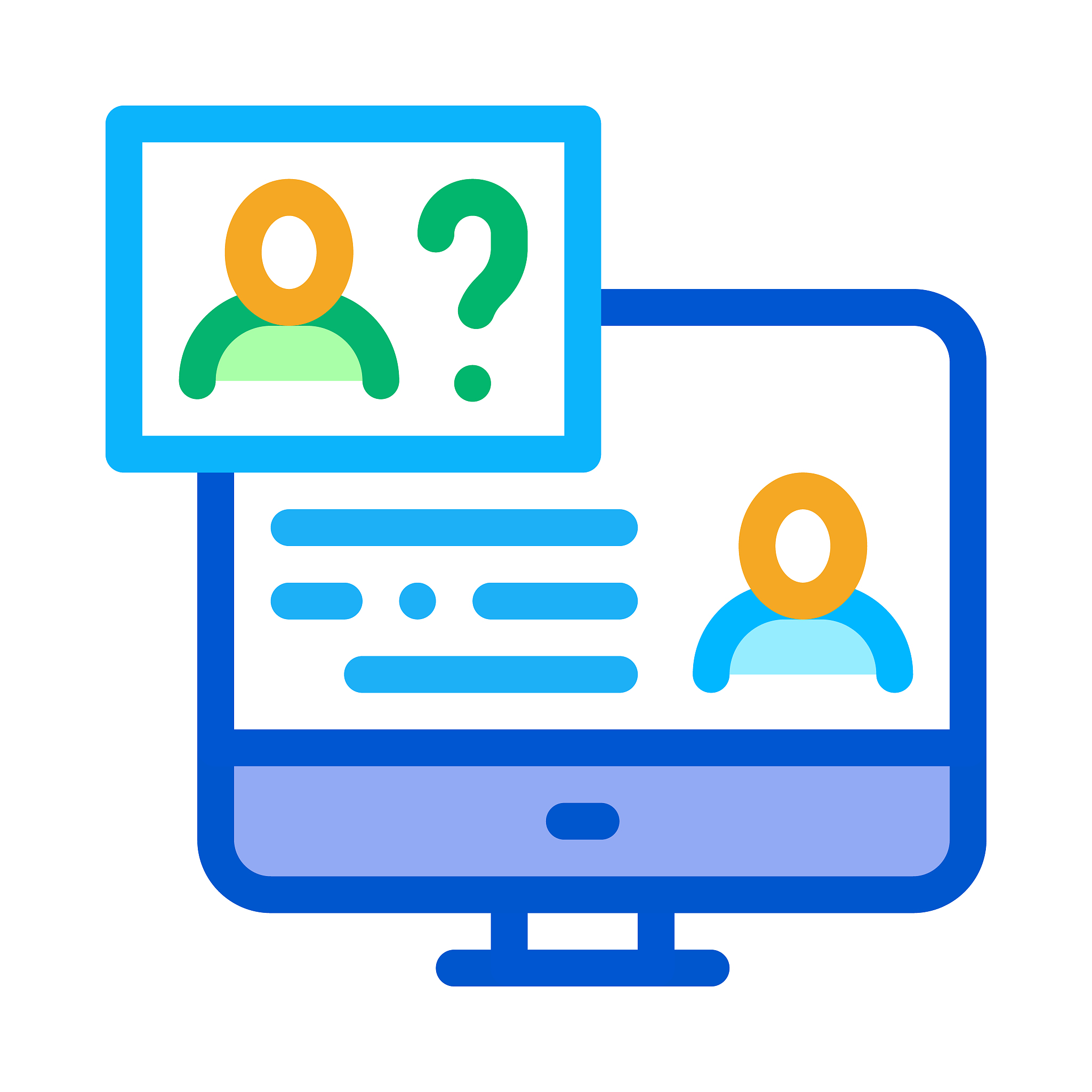 message on display icon vector outline illustration