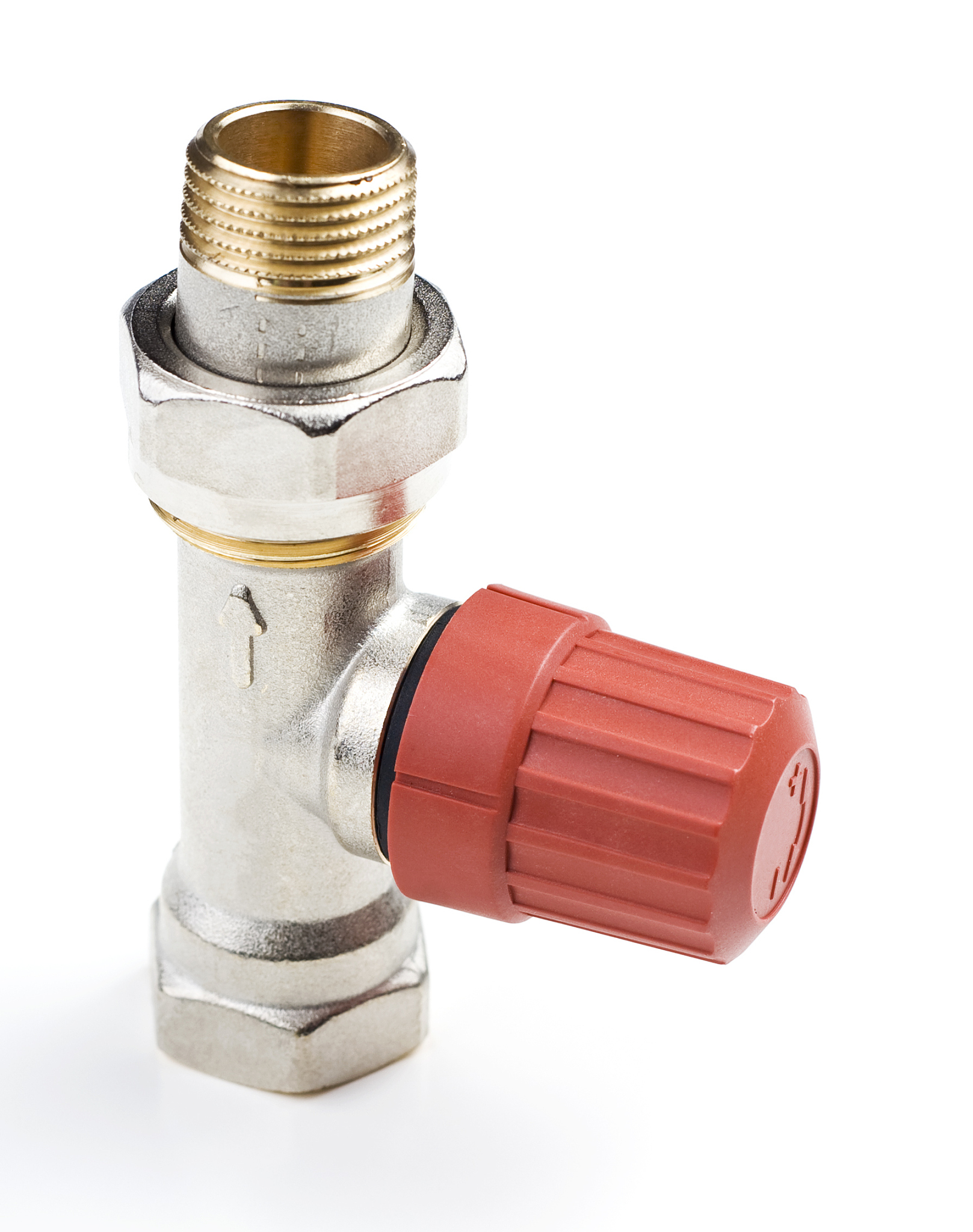 isolated valve with red regulator
