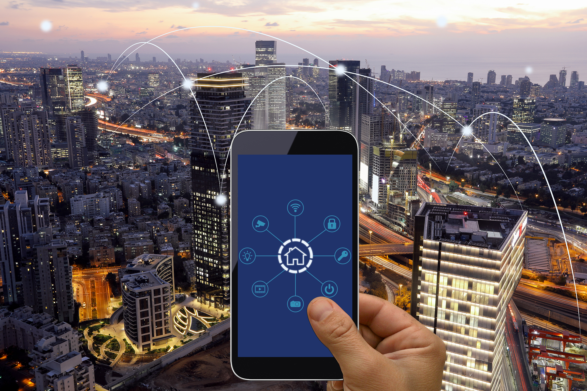 computer network connection smart city future internet technolog